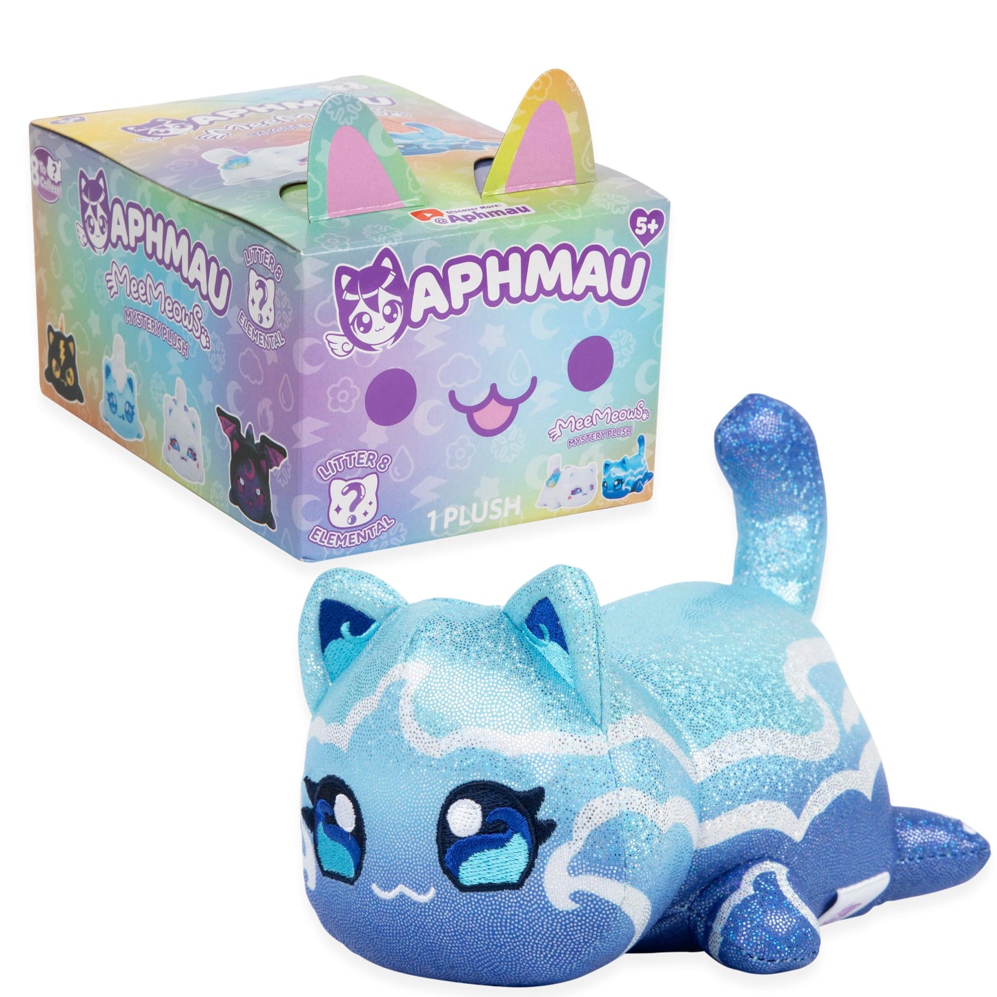 Aphmau 6” MeeMeow Mystery Plush Series 8 – Official YouTube Minecraft Merch, Blind Box with 1 of 8 Fun Elemental MeeMeows