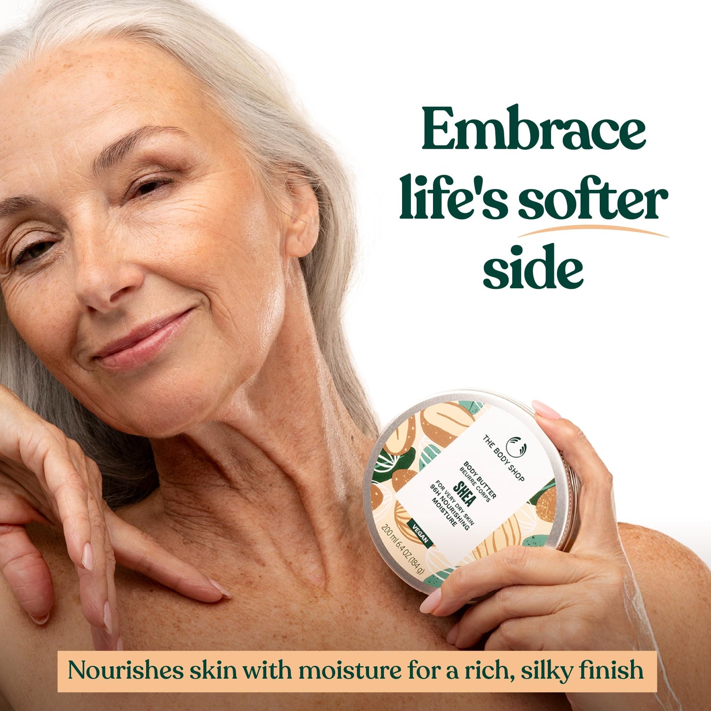 The Body Shop Shea Body Butter – Hydrating & Moisturizing Skincare for Very Dry Skin – Vegan – 6.4 oz