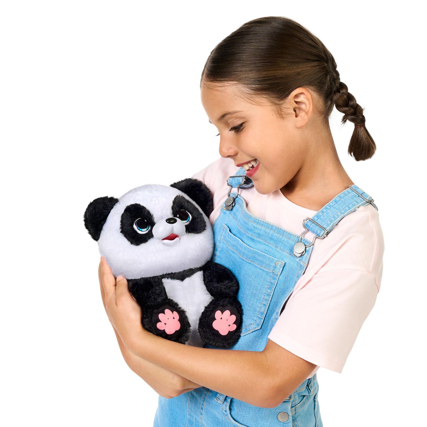 Little Live Pets My Baby Talking Panda ChuChu, Cuddly Panda Toy Plush with 50+ Sounds, Potty Dance, Kick, Feed, Kids Interactive Animal Toys Ages 4+