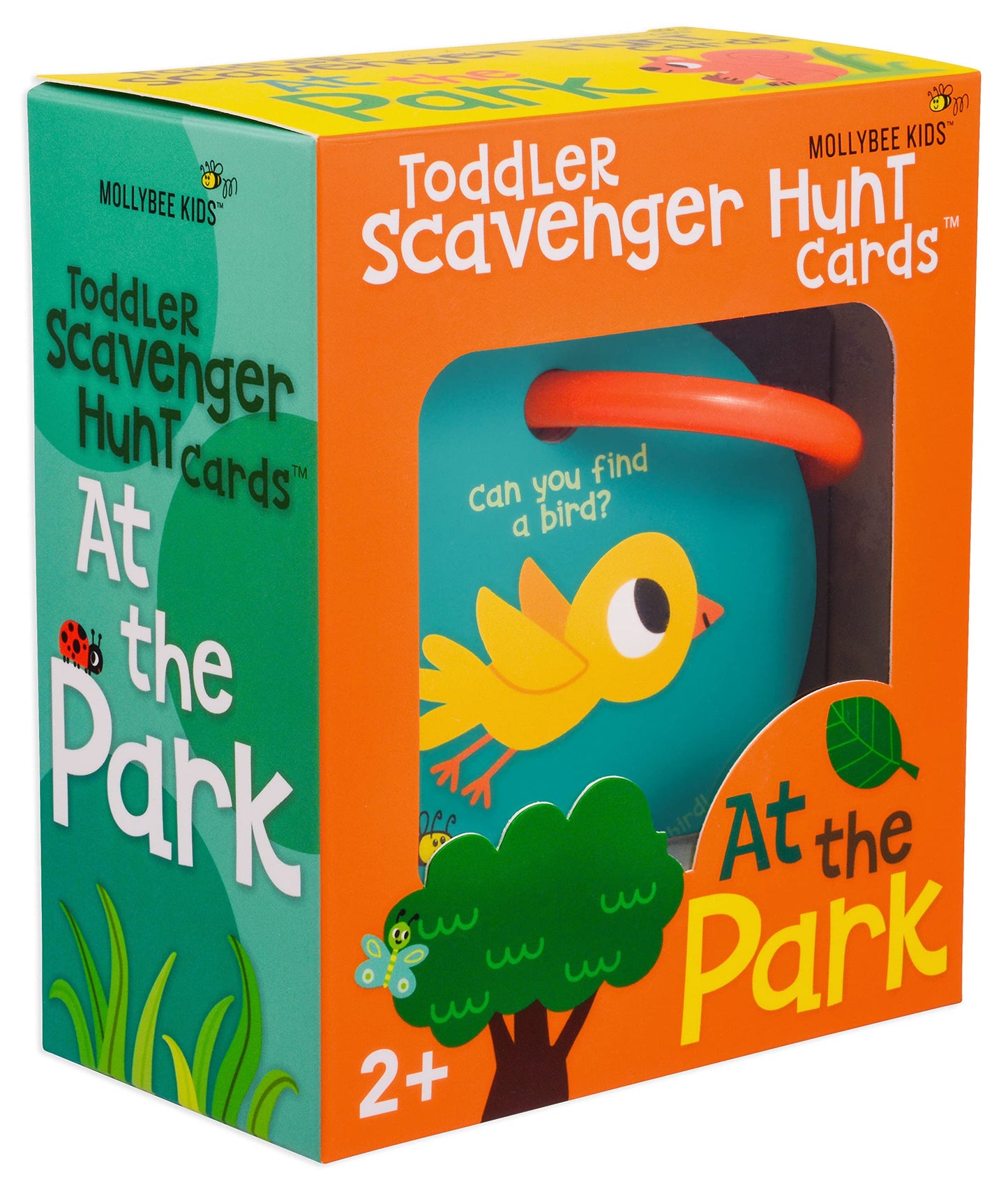 MOLLYBEE KIDS Toddler Outdoor Scavenger Hunt Cards at The Park, Toddler Games, Gifts for Ages 2, 3
