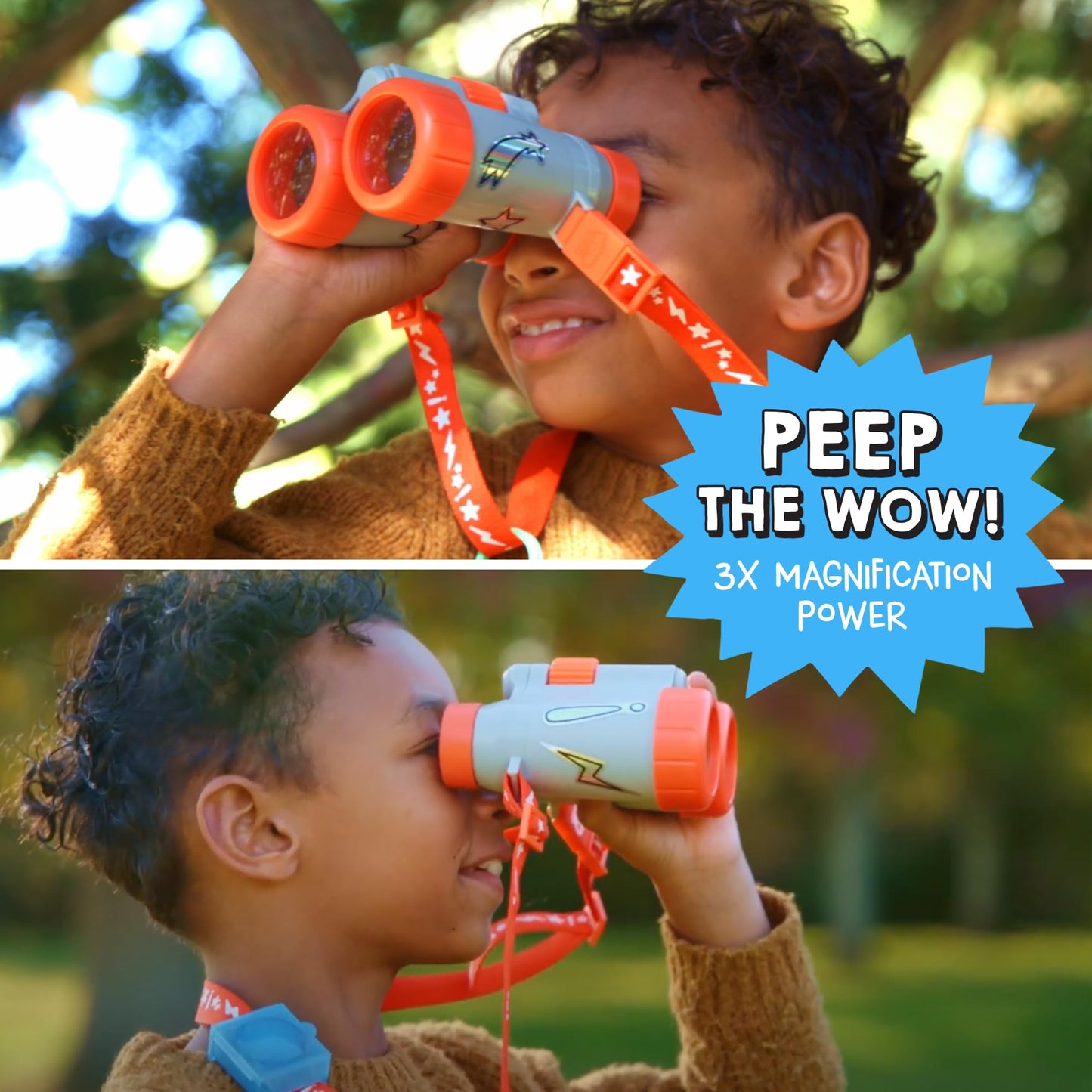 Wow in The World Kids’ Binoculars & Nature Explorer Kit – STEM Toy with Scavenger Hunt, Specimen Box, Audio Content & Bonus Tools, Ages 4+