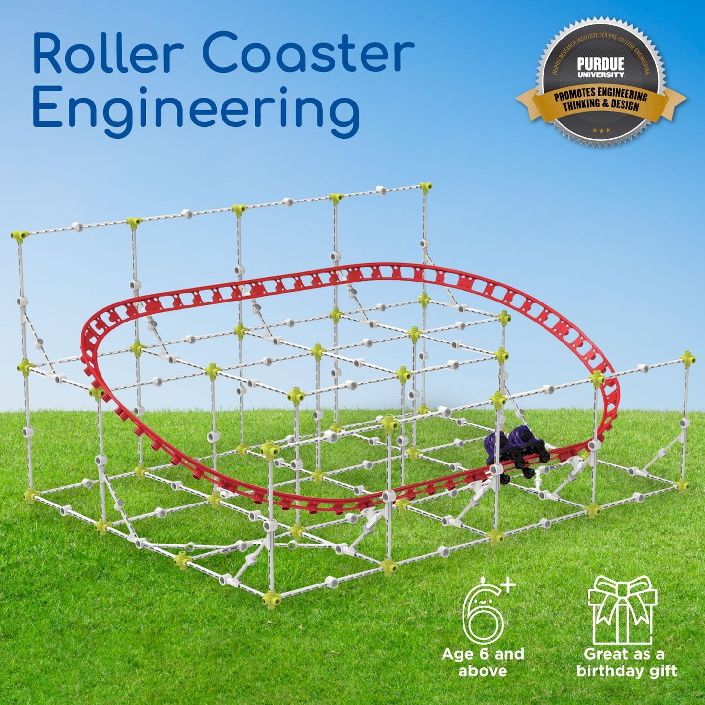 Thames & Kosmos Roller Coaster STEM Kit – Build & Experiment with Working Models, Explore Physics, Forces, Motion, Energy & Velocity
