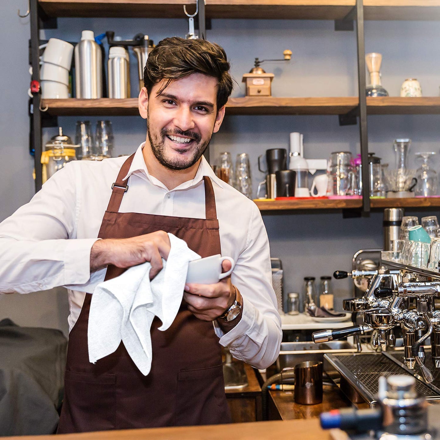 Utopia Kitchen 12-Pack White Flour Sack Towels – 28x28”, 100% Cotton, Highly Absorbent Tea & Dish Cloths for Cleaning & Drying