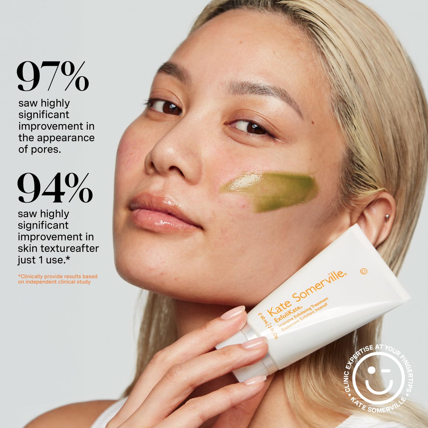 Kate Somerville ExfoliKate Intensive Exfoliating Treatment – Super Facial Scrub & Mask with Salicylic & Lactic Acid, 0.5 fl oz