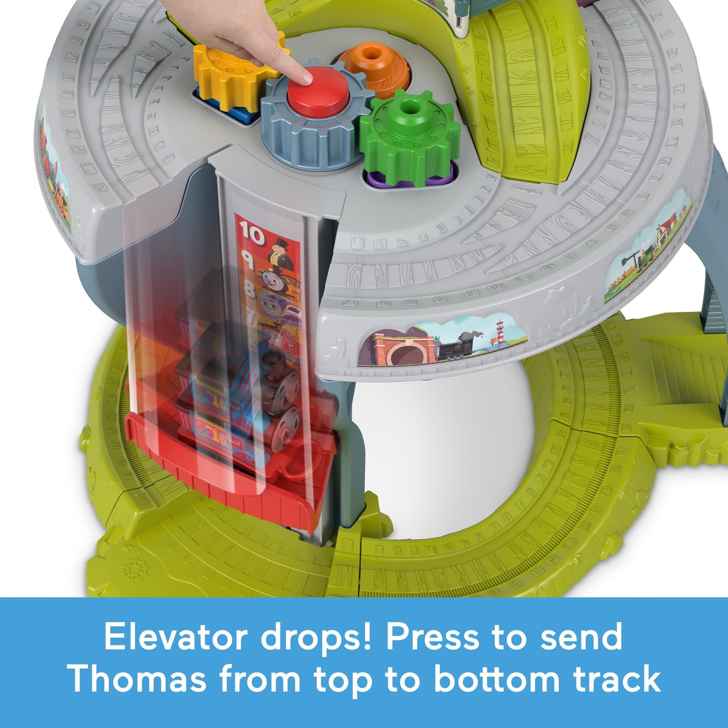 Thomas & Friends Toddler Toy My First Train Table with Track, Cargo Stacking & Fine Motor Activities for Kids Ages 18+ Months