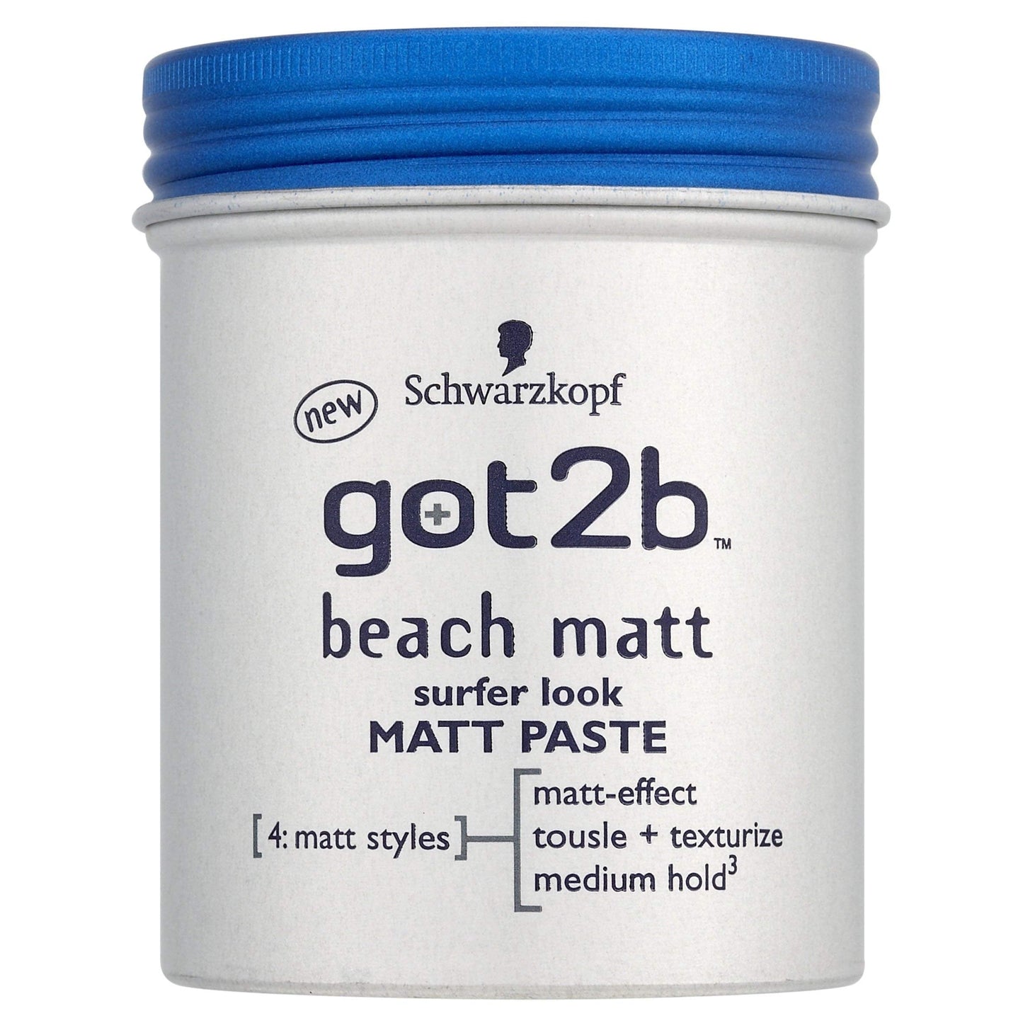 Schwarzkopf got2b Beach Matt Surfer Look Matt Paste 100ml (Pack of 2)