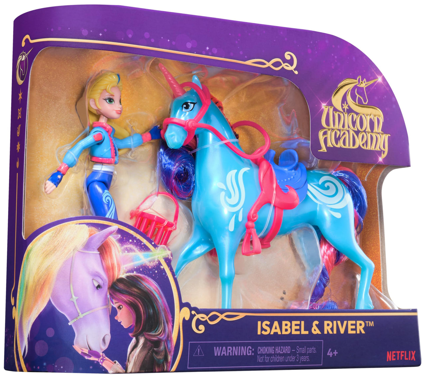 Unicorn Academy, Isabel & River with 2 Accessories & Hair Tool, Dolls & Unicorn Toys for Girls Ages 4 and up