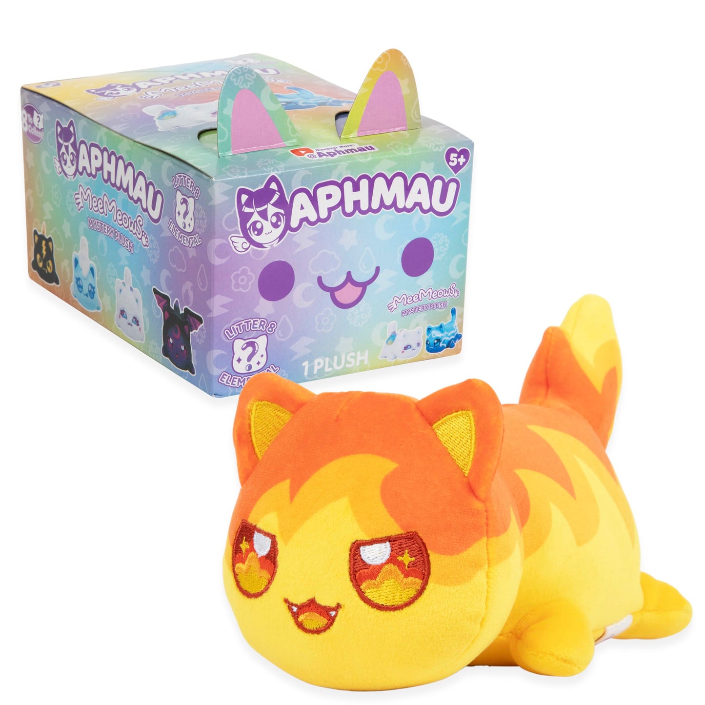 Aphmau 6” MeeMeow Mystery Plush Series 8 – Official YouTube Minecraft Merch, Blind Box with 1 of 8 Fun Elemental MeeMeows