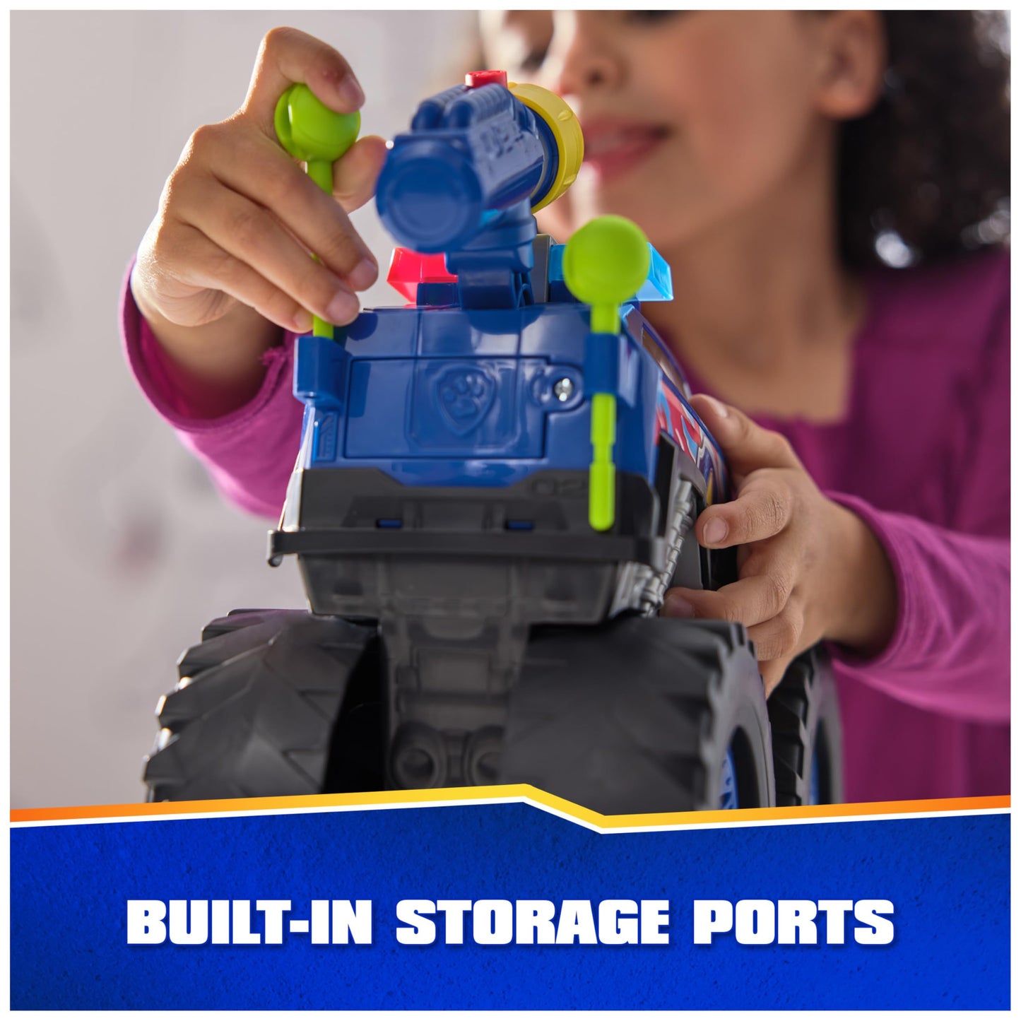 Paw Patrol: Rescue Wheels Chase’s Power Haulin’ Cruiser, Toy Truck with Launcher, Motorized Winch, Lights & Sounds, Kids Toys for Boys & Girls Ages 3+