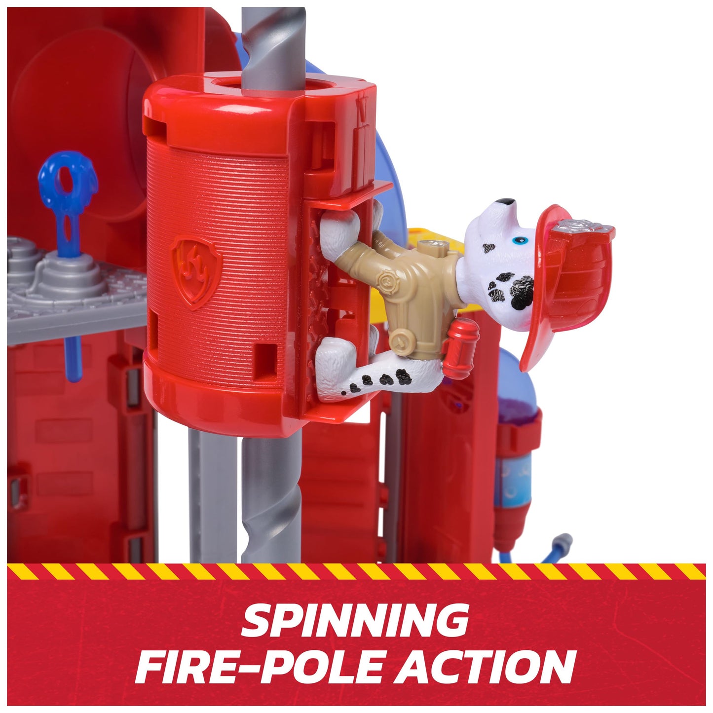Paw Patrol Fire Rescue Command Center with Marshall Figure, Rescue Fire Truck, Lights, Launcher & Sound Fx, Kids Toys for Boys & Girls Ages 3 and Up