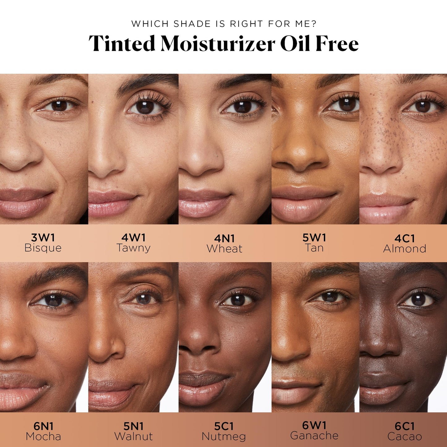 Laura Mercier Tinted Moisturizer Oil-Free SPF 20 – Sheer Coverage, Shine Control, Matte Blur Finish, Oily Skin Tint, Cacao