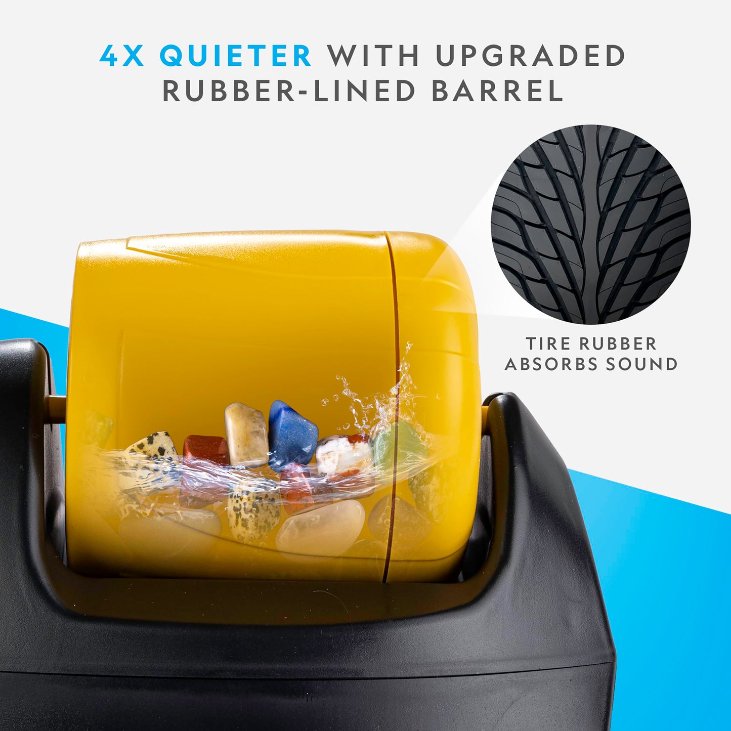 National Geographic Rock Tumbler Kit for Kids – Durable Leak-Proof Polisher, Complete Geology & Science Kit with Rocks & Crystals