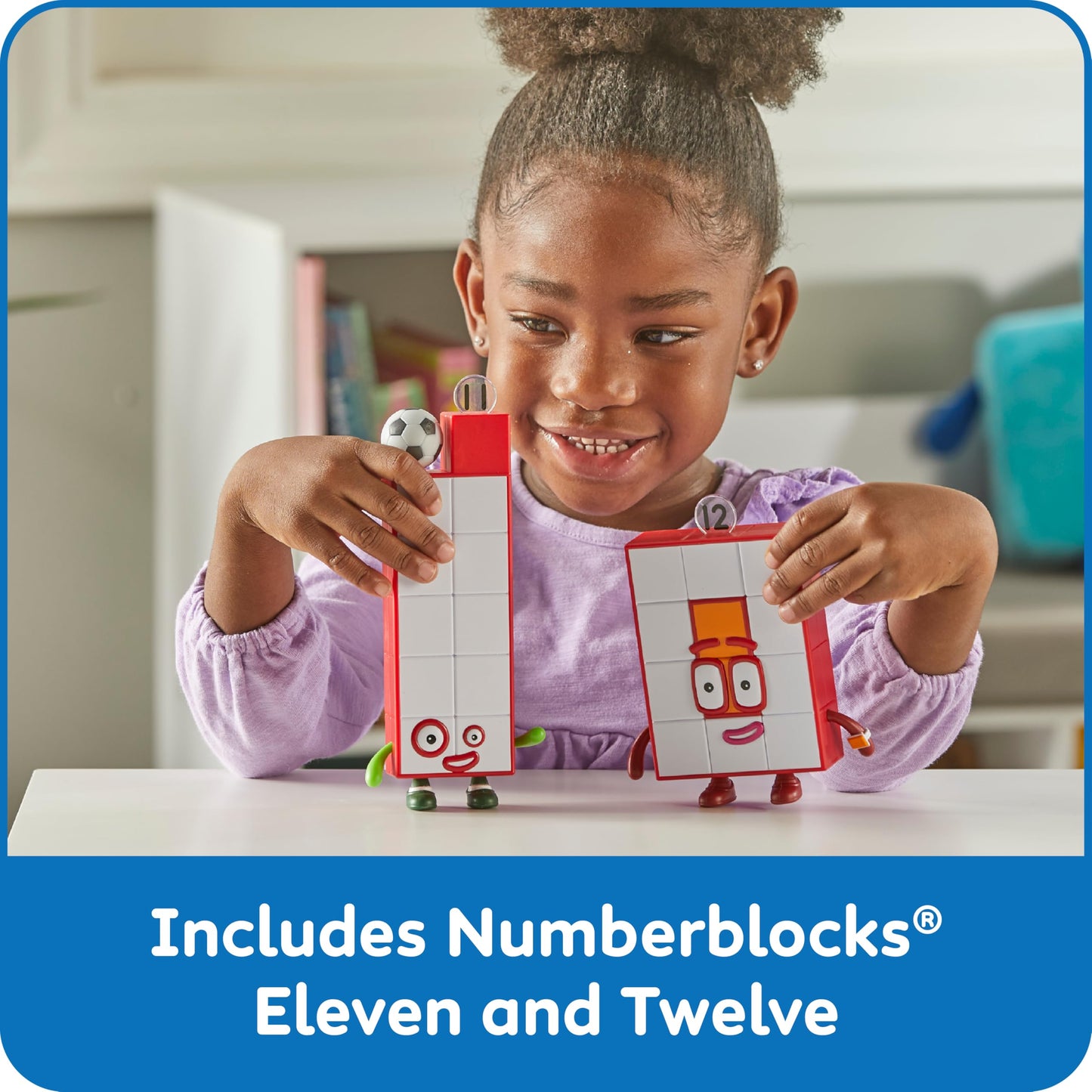 hand2mind Numberblocks Friends Eleven & Twelve Figures, Math & Number Toys for Toddlers 3-5, Preschool Learning, Educational Figurines