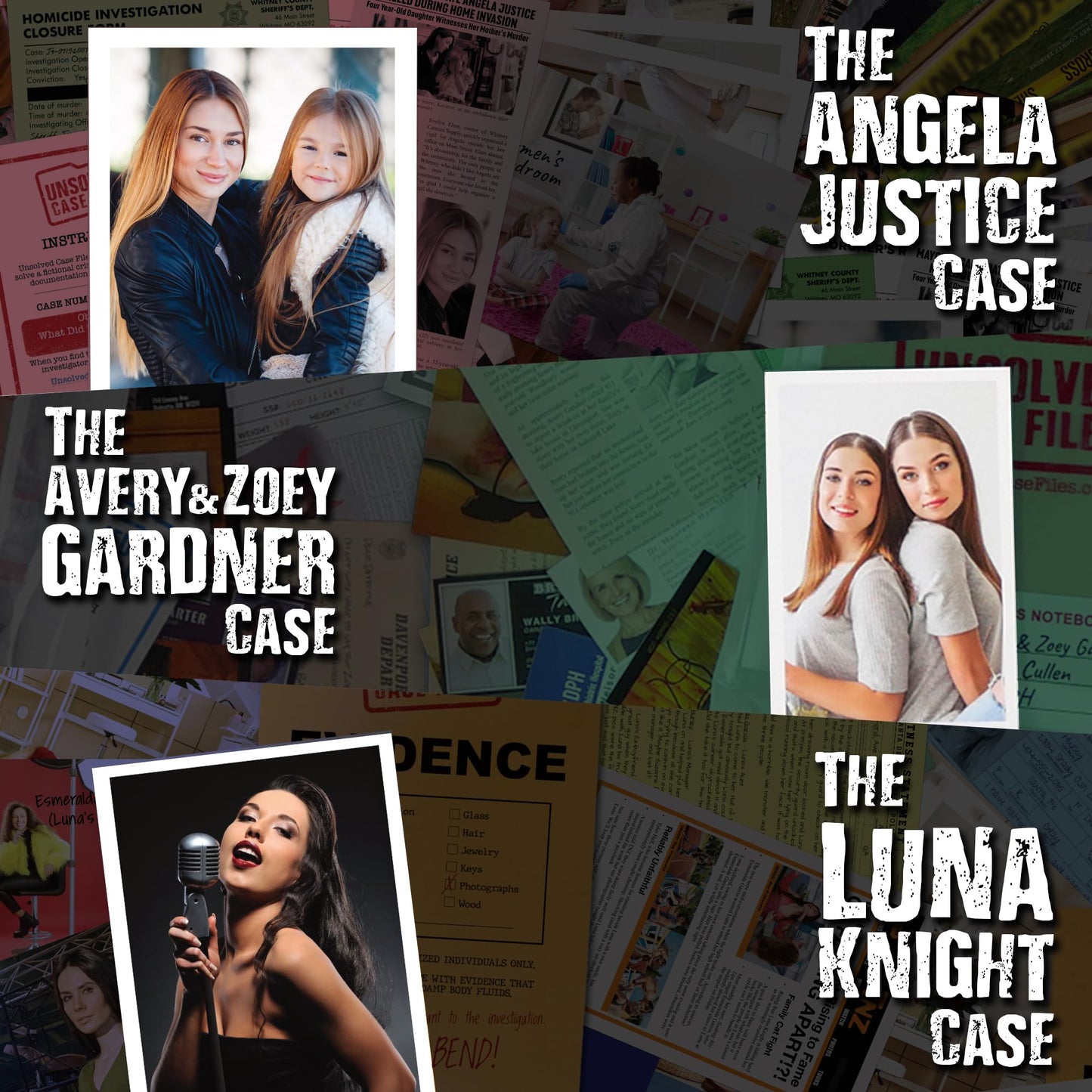Unsolved Case Files - 3 Case Bundle โ Avery Gardner, Luna Knight, and Angela Justice Cases