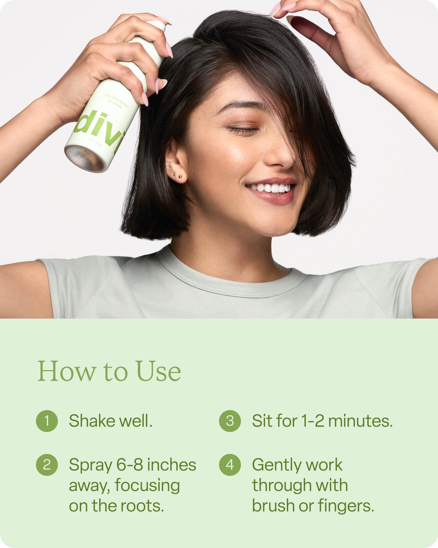 Divi Dry Shampoo Spray for Women, Oil-Absorbing & Scalp-Balancing, Extends Time Between Washes, Talc & Propane Free, 5.3oz