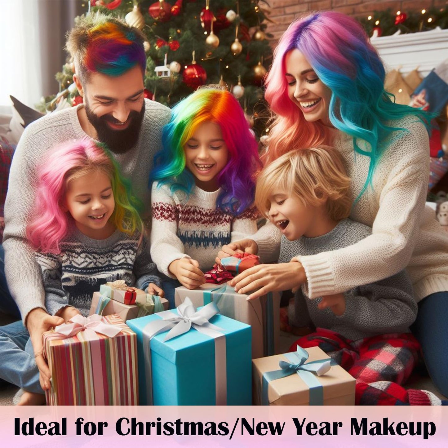 Maydear Temporary Hair Chalk Comb - Non Toxic Hair Color Comb and Safe for Kids - Blue