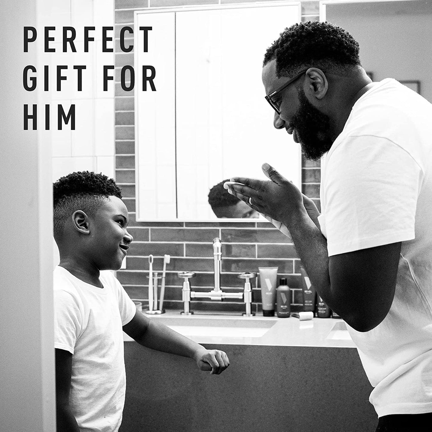 Bevel Men's Skincare Set – Face Wash, Glycolic Acid Pads & Lightweight Moisturizer for Blemishes, Bumps & Daily Care