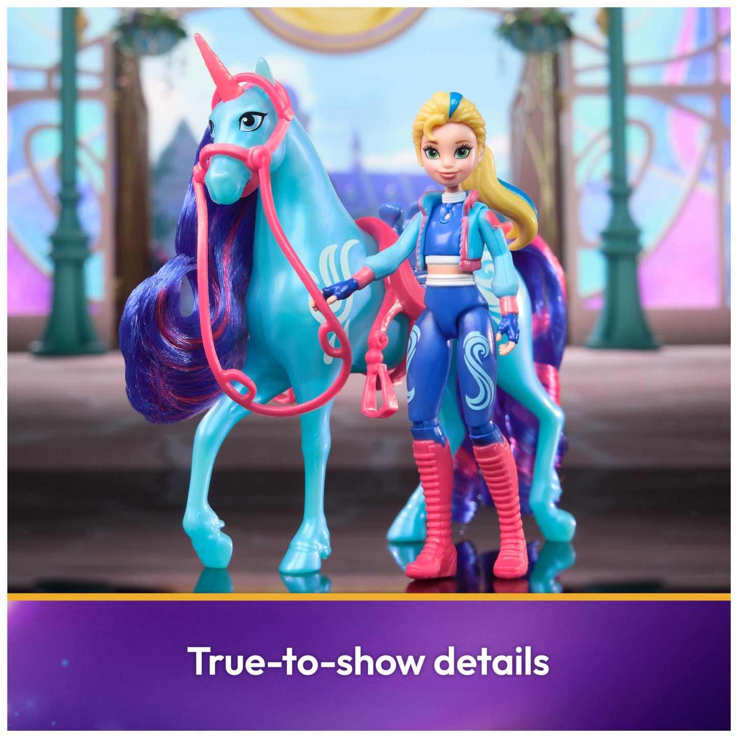 Unicorn Academy, Isabel & River with 2 Accessories & Hair Tool, Dolls & Unicorn Toys for Girls Ages 4 and up