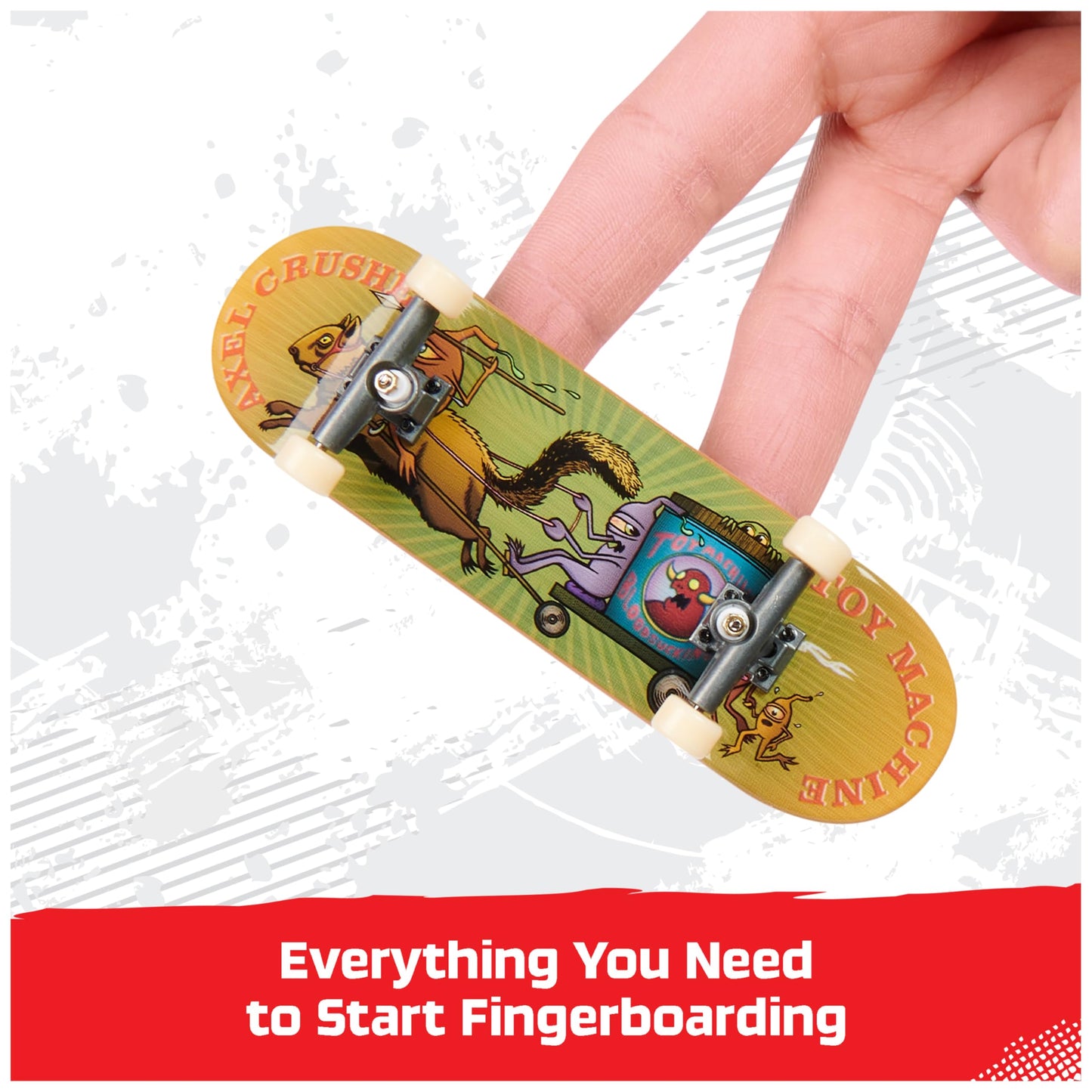 TECH DECK, Toy Machine Sk8shop Fingerboard Bonus Pack, Collectible and Customizable Mini Skateboards, Kids Toys for Ages 6 and up