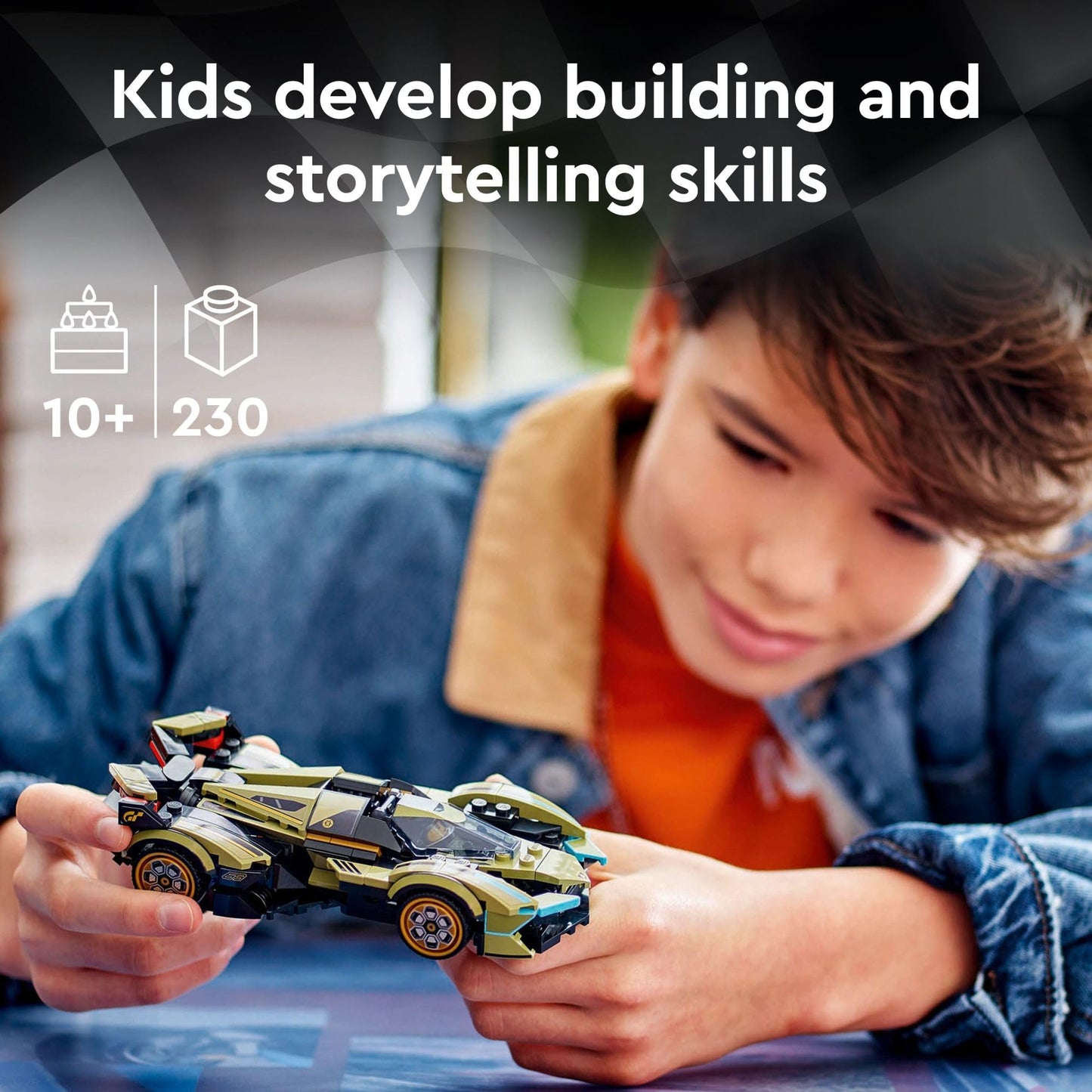 Lego Speed Champions: Lamborghini Lambo V12 Vision Gran Turismo Buildable Toy 76923