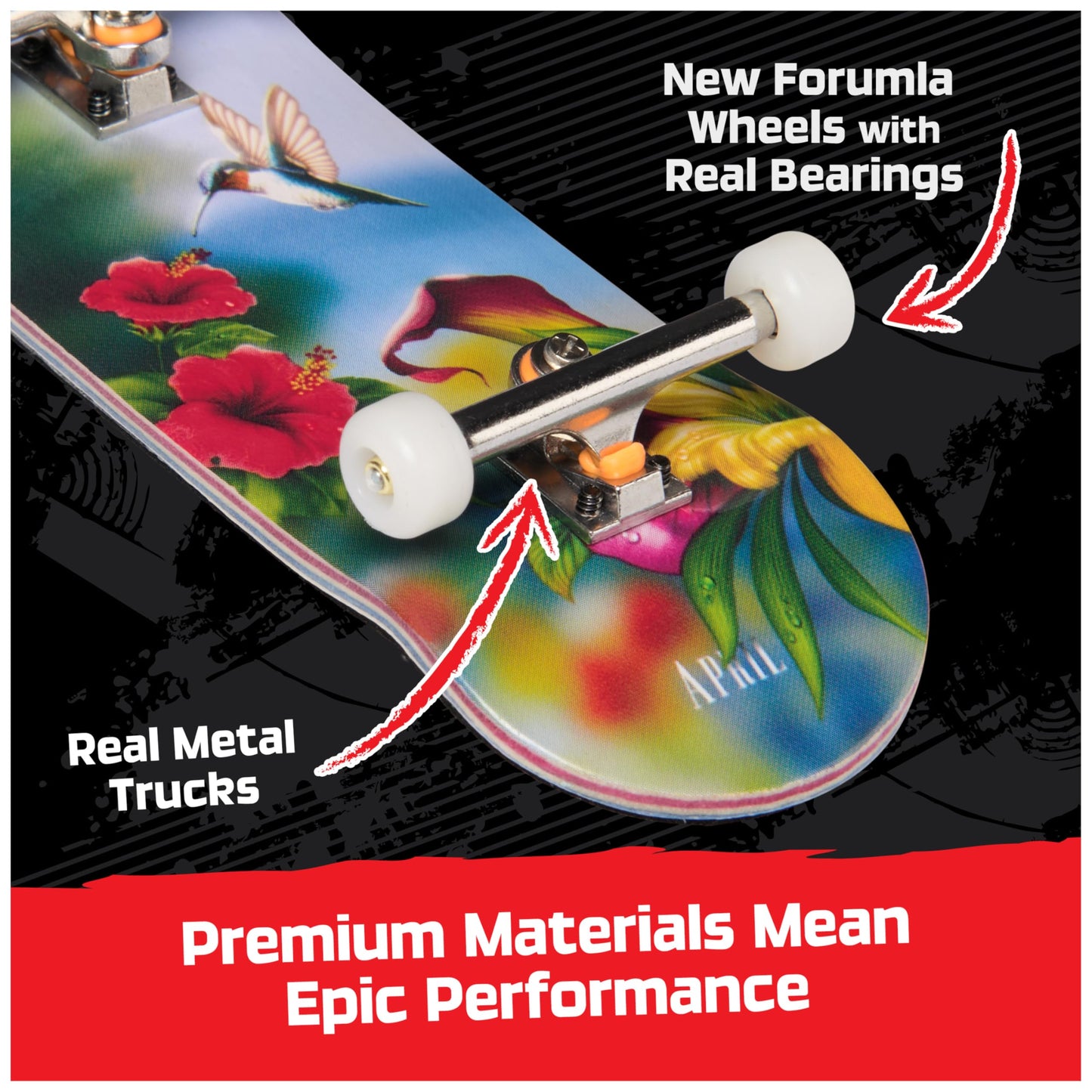 TECH DECK, April Pro Series Finger Board with Storage Display, Built for Pros; Authentic Mini Skateboards, Kids Toys for Ages 6 and up