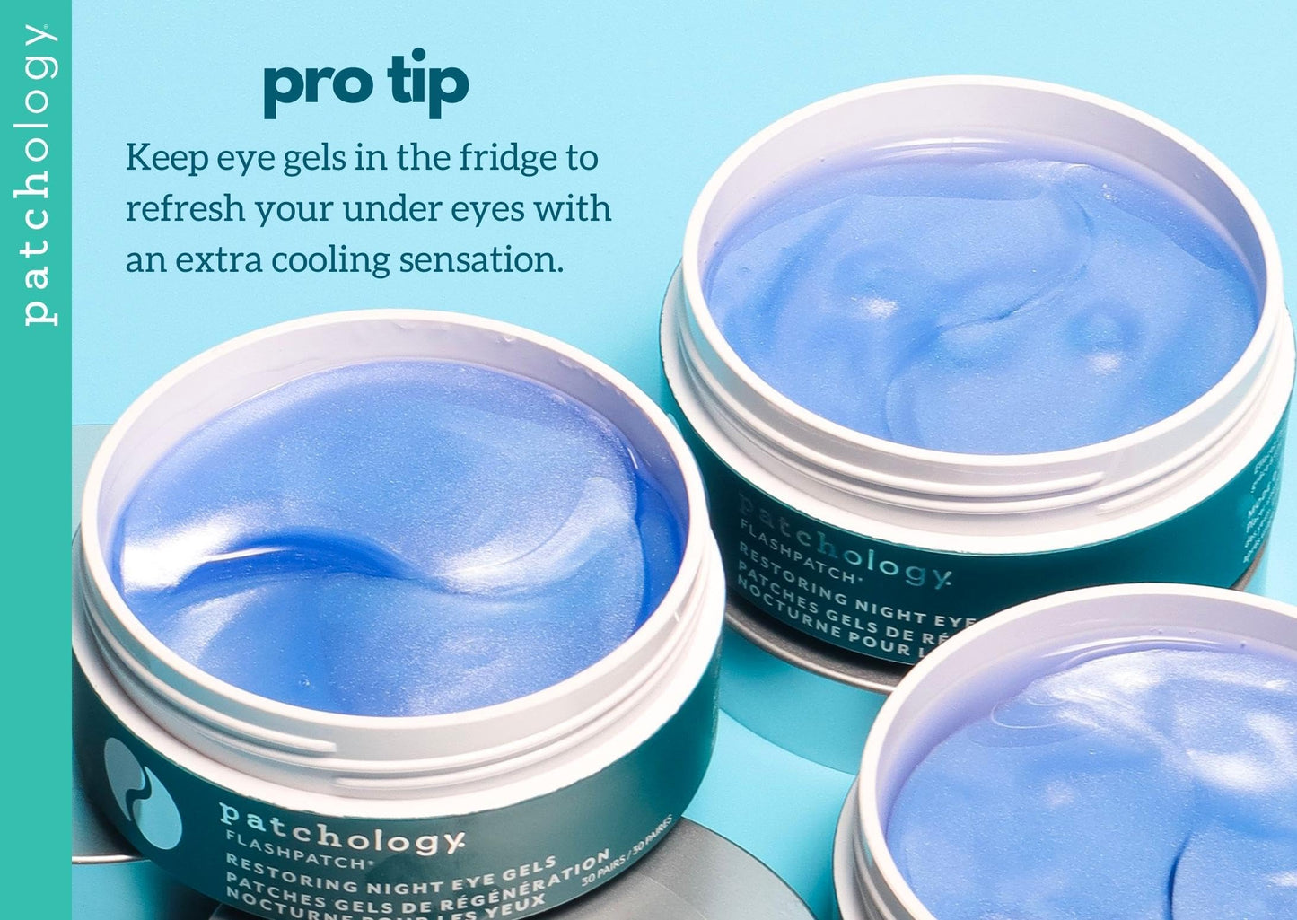 Patchology Restoring Eye Gel Patches with Retinol & Collagen - Anti-Aging Eye Masks for Dark Circles, Puffy Eyes & Wrinkles, 30 Pairs