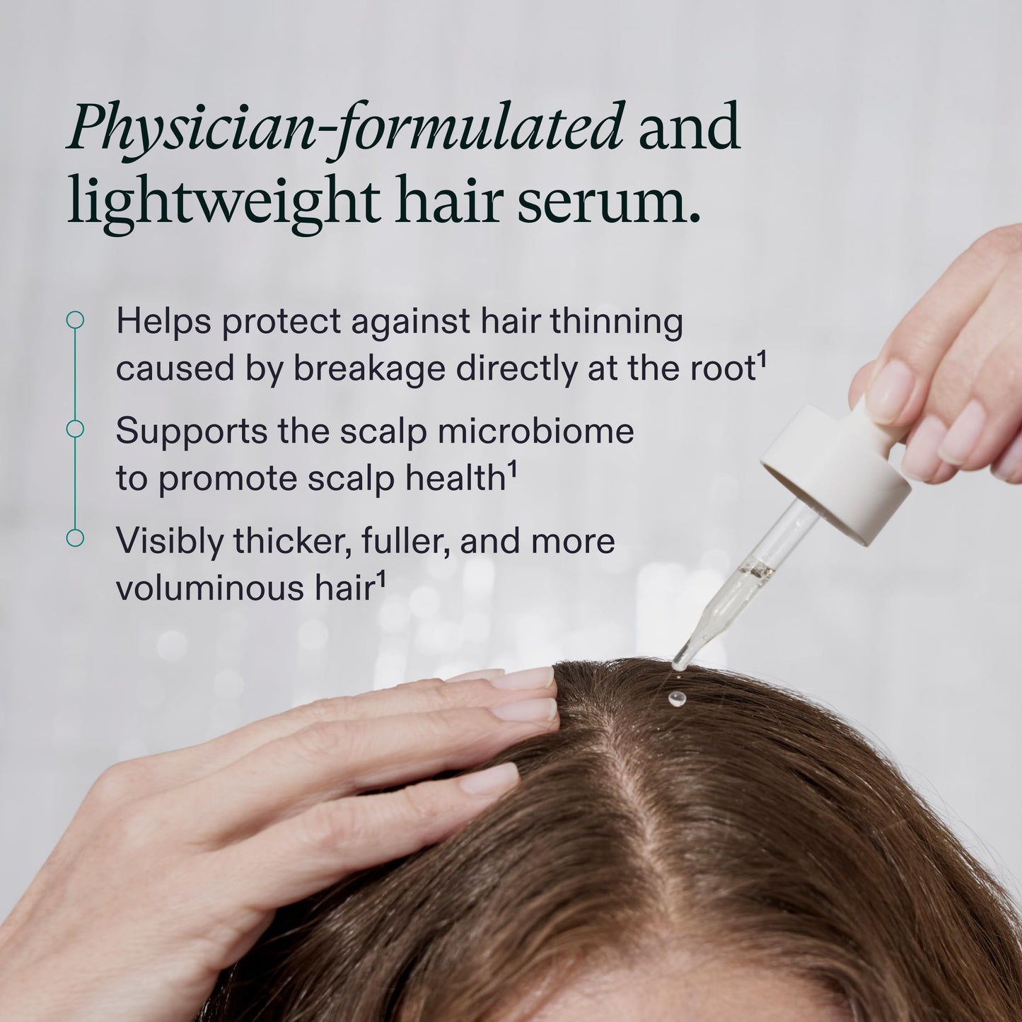 Nutrafol Women's Hair Serum, Supports Visibly Thicker and Stronger Hair, Vegan, Lightweight and Fast-Absorbing - 1.7 Fl Oz, 1 Bottle