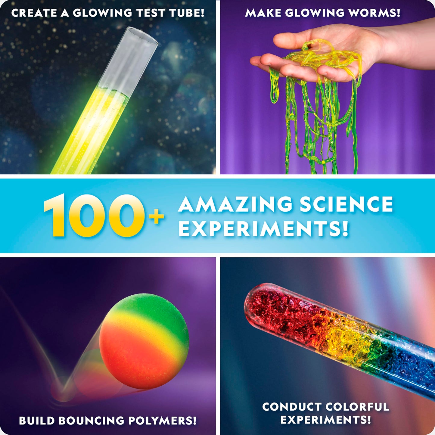 National Geographic Amazing Chemistry Set – 45 STEM Experiments Including Crystal Growing & Reactions | Kids Science Kit, Amazon Exclusive