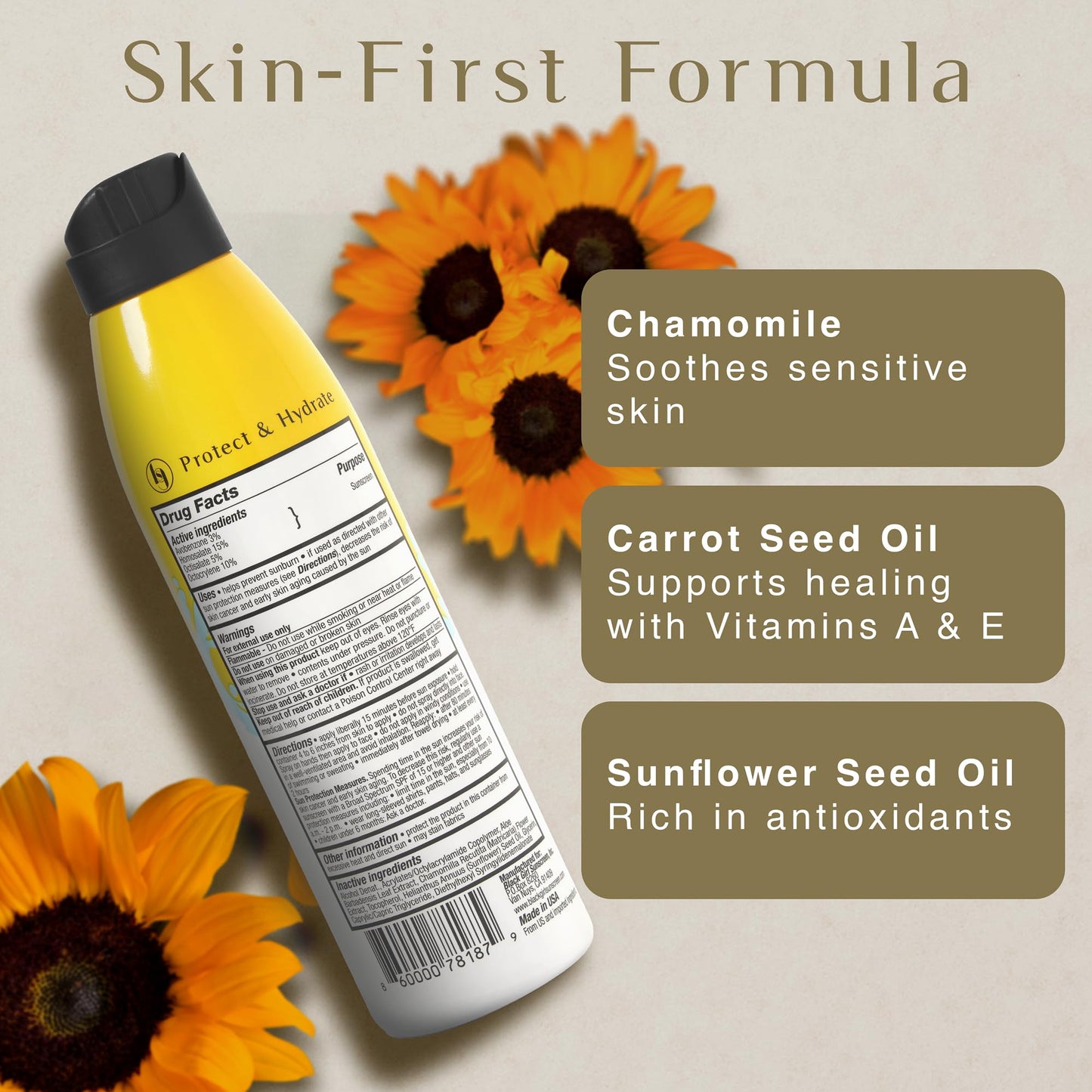 Black Girl Sunscreen Kids SPF 50 Sunscreen Spray N Play,Vegan & Water-Resistant,Will not Leave White Residue,Dry touch finish,No parabens(6 Fl. Oz.)