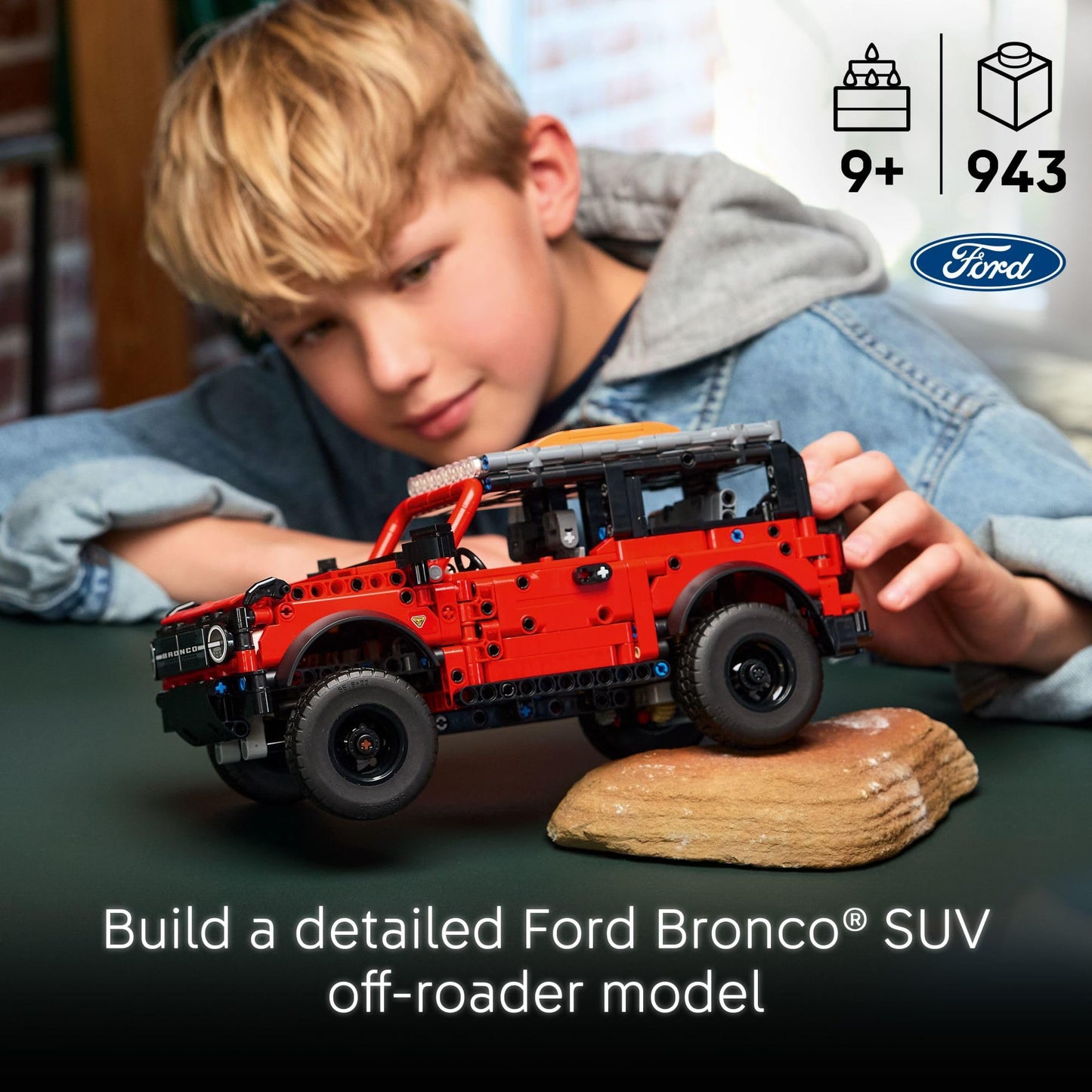 LEGO Technic Ford Bronco 42213 Building Toy for Kids 10+ – Model Car with Authentic Details, Cool Birthday Gift for Boys & Girls