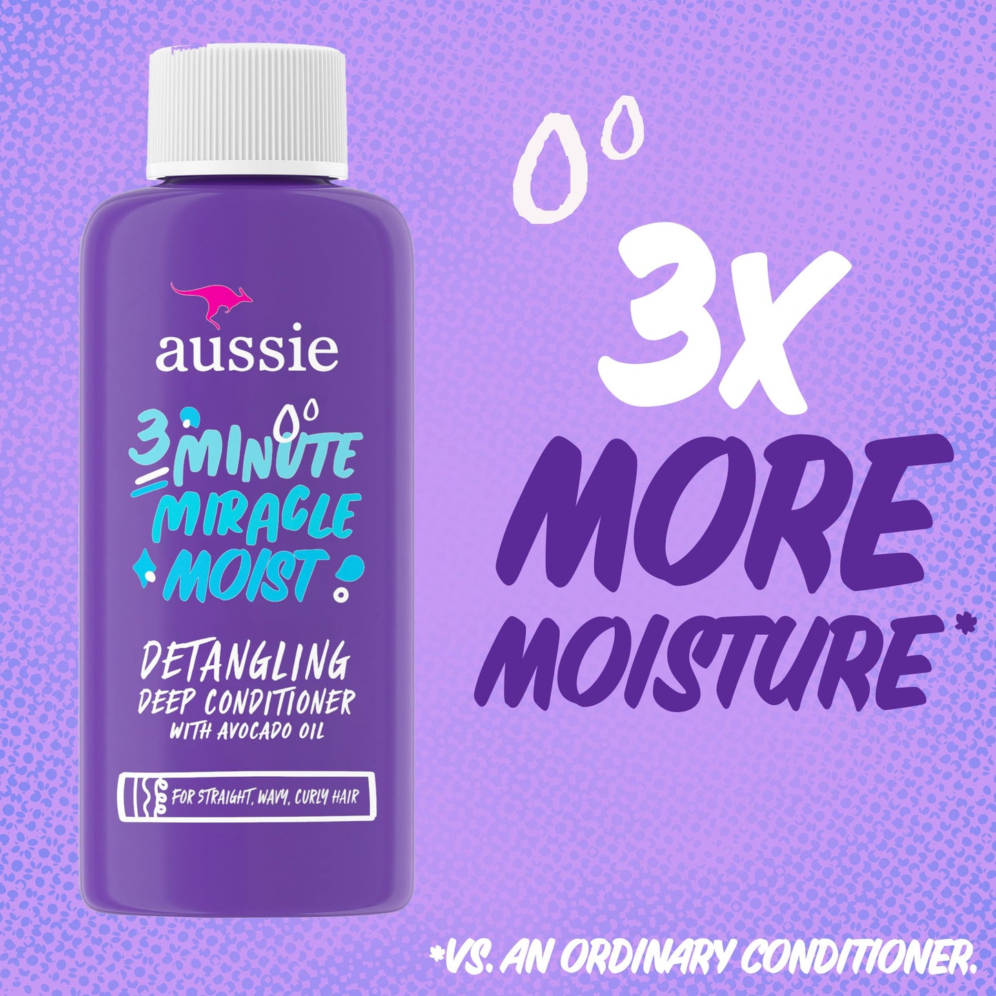 Aussie 3 Minute Miracle Moist Deep Conditioning Treatment, Travel Size 1.7 fl oz