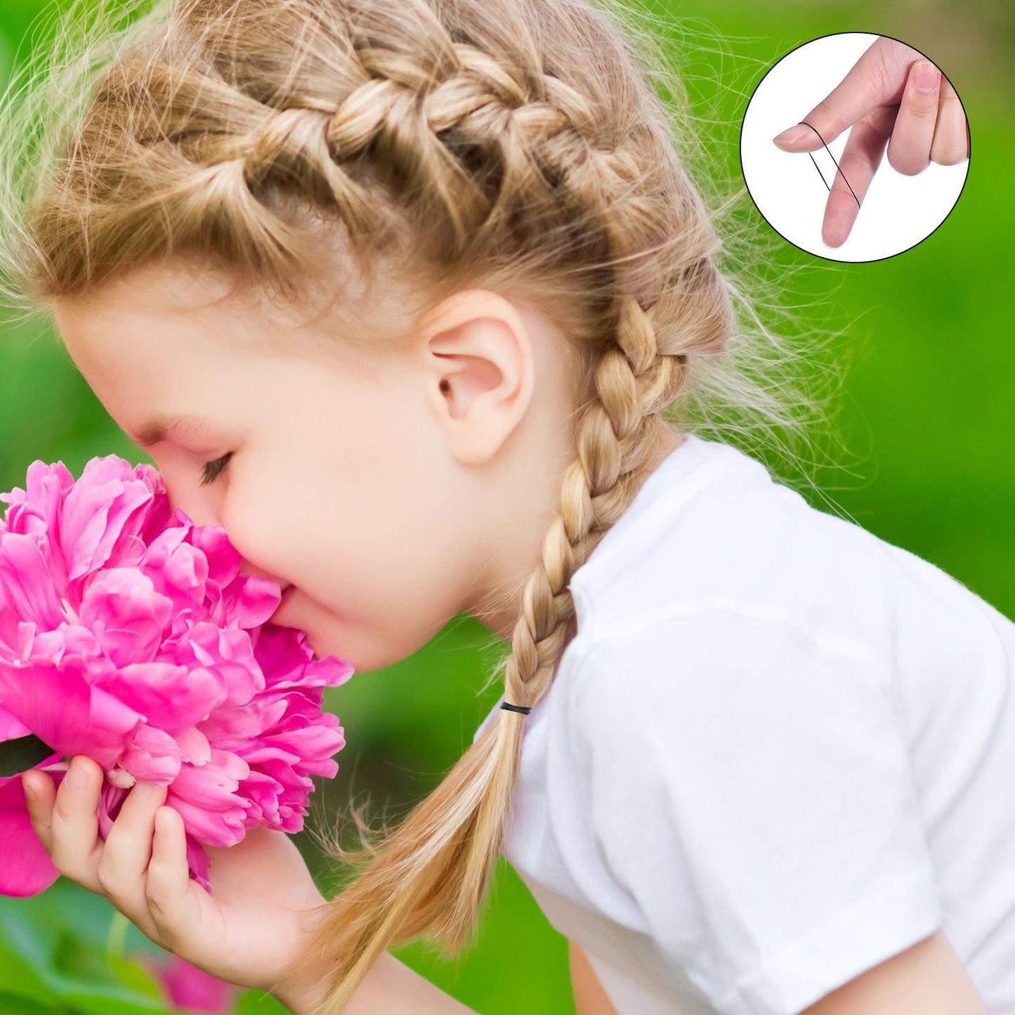 Hicarer 1000 Mini Rubber Hair Bands Soft Elastic Bands for Hair Braids