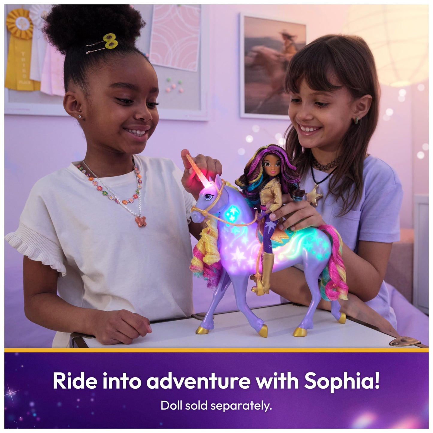 Unicorn Academy, Interactive Rainbow Light-up Wildstar with Lights, Sounds & Music, Dolls & Unicorn Toys for Girls Ages 4 and up