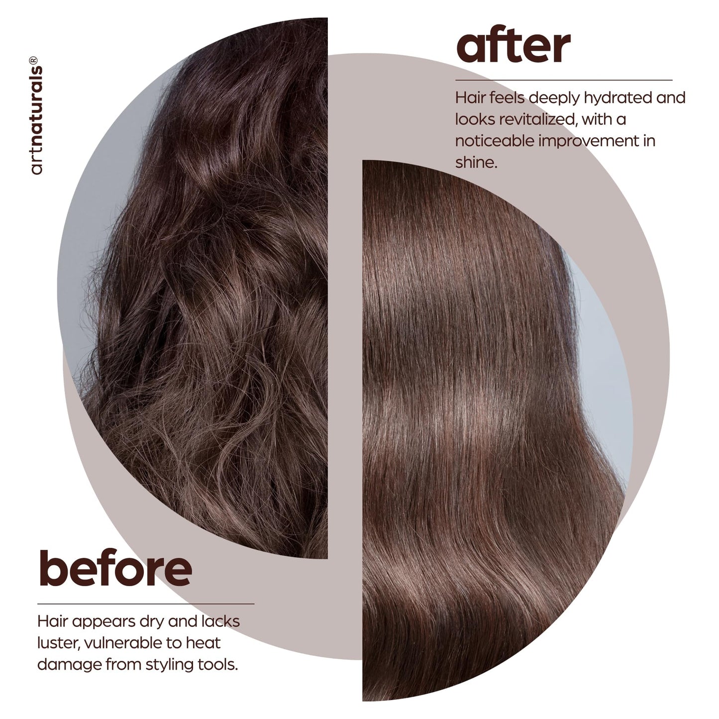 Artnaturals Thermal Hair Protector Spray 8 Fl Oz | Argan Oil Heat Protectant for Flat Iron & Styling | Prevents Damage, Breakage & Split Ends | Sulfate Free