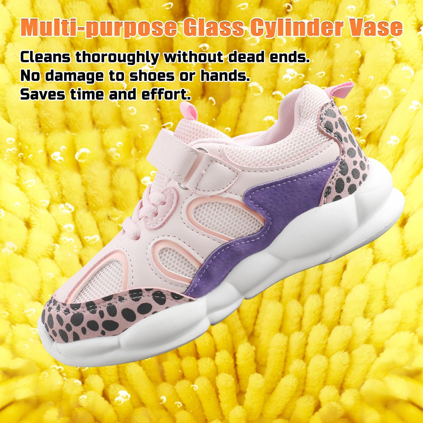 Shoe Washing Machine Bag, Shoe Laundry Bag, Shoe Washing Bag for Washer and Dryer, Yellow