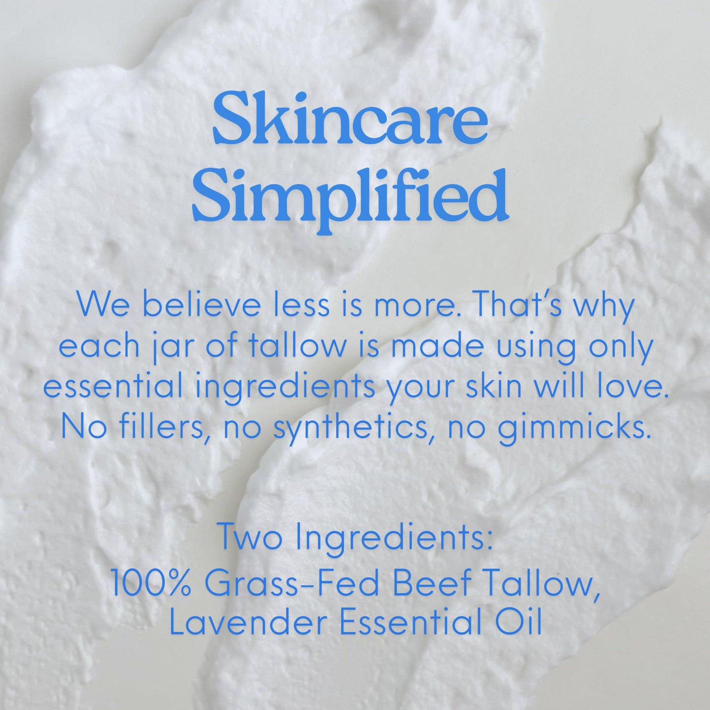 Mellow Moo'd Whipped Grass-Fed Beef Tallow Cream, 9oz Lavender – Natural Face & Body Moisturizer, Sensitive Skin Body Butter, Made in USA