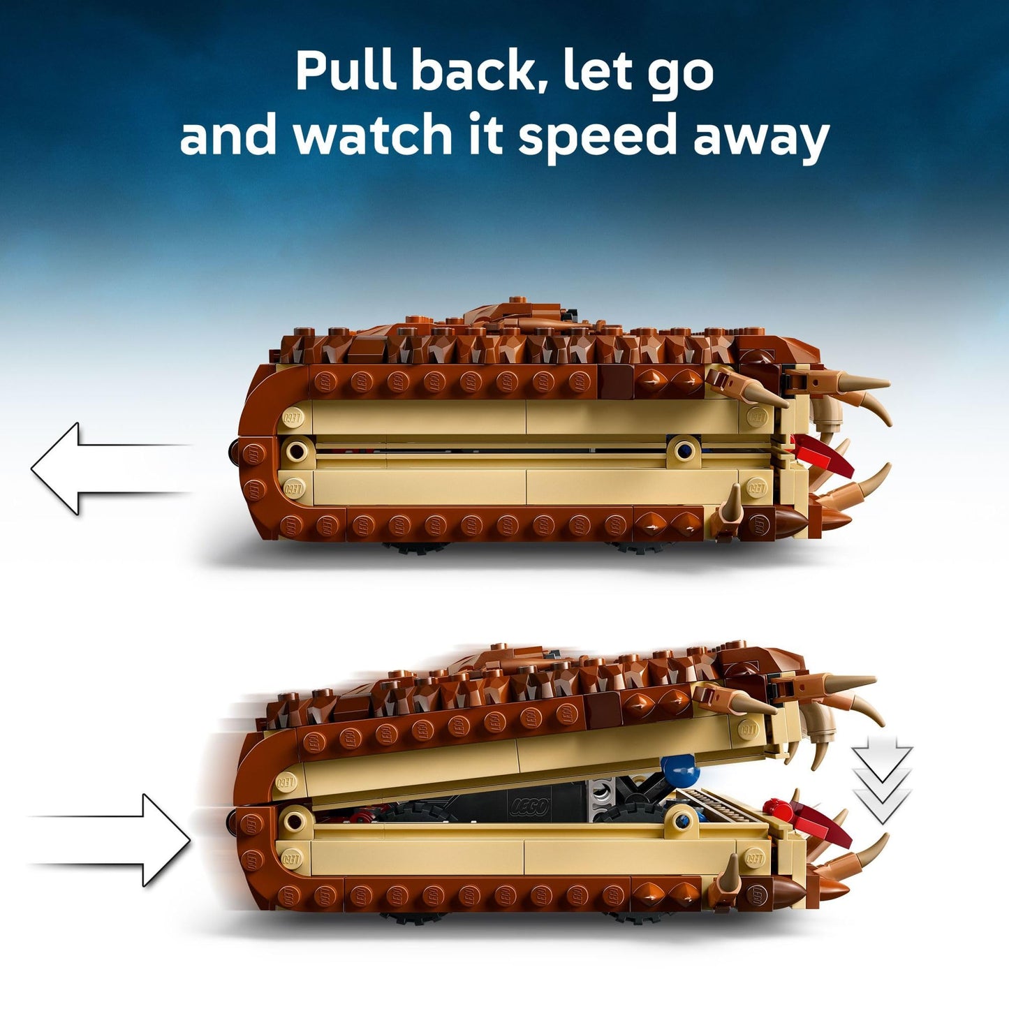 LEGO Harry Potter Book of Monsters Playset with Chomping Monster & Neville Minifigure, Kids Toy for Ages 9+, Gift Idea - 76449