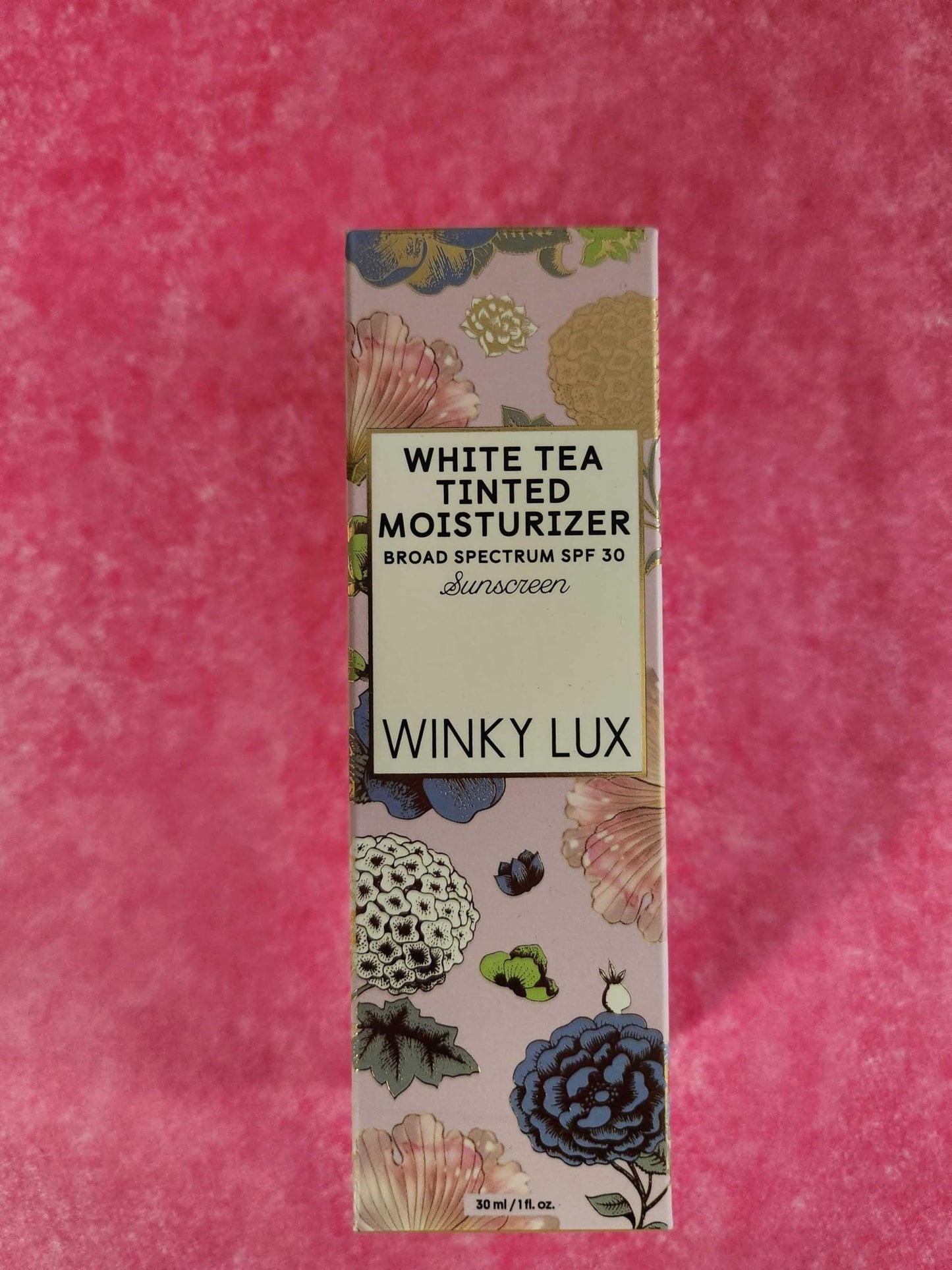 Winky Lux White Tea Tinted Moisturizer SPF 30 - Lightweight, Buildable Coverage, Radiant Finish, Long-Lasting Vitamin E Sunscreen, Medium
