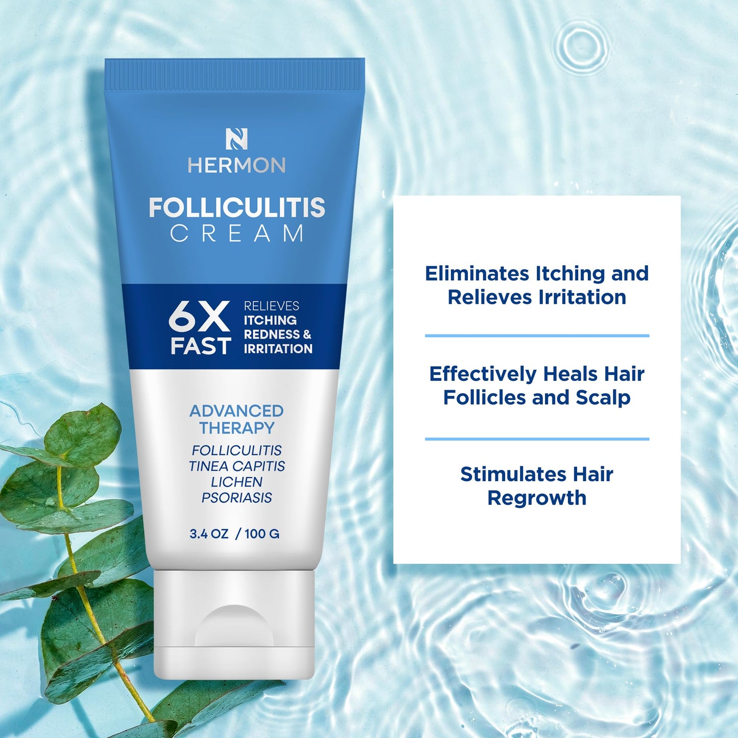 Folliculitis Treatment Cream: Effective Treatment for Folliculitis Scalp Face and Body 100g