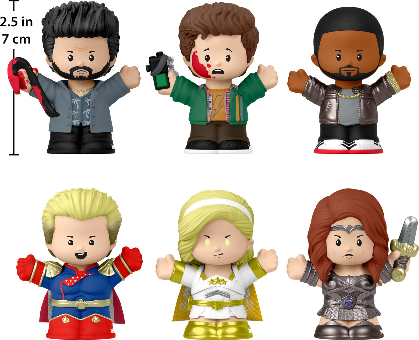 Little People Collector The Boys Special Edition Set with Character Figures in a Display Box for Adults & Fans, 6 Figures