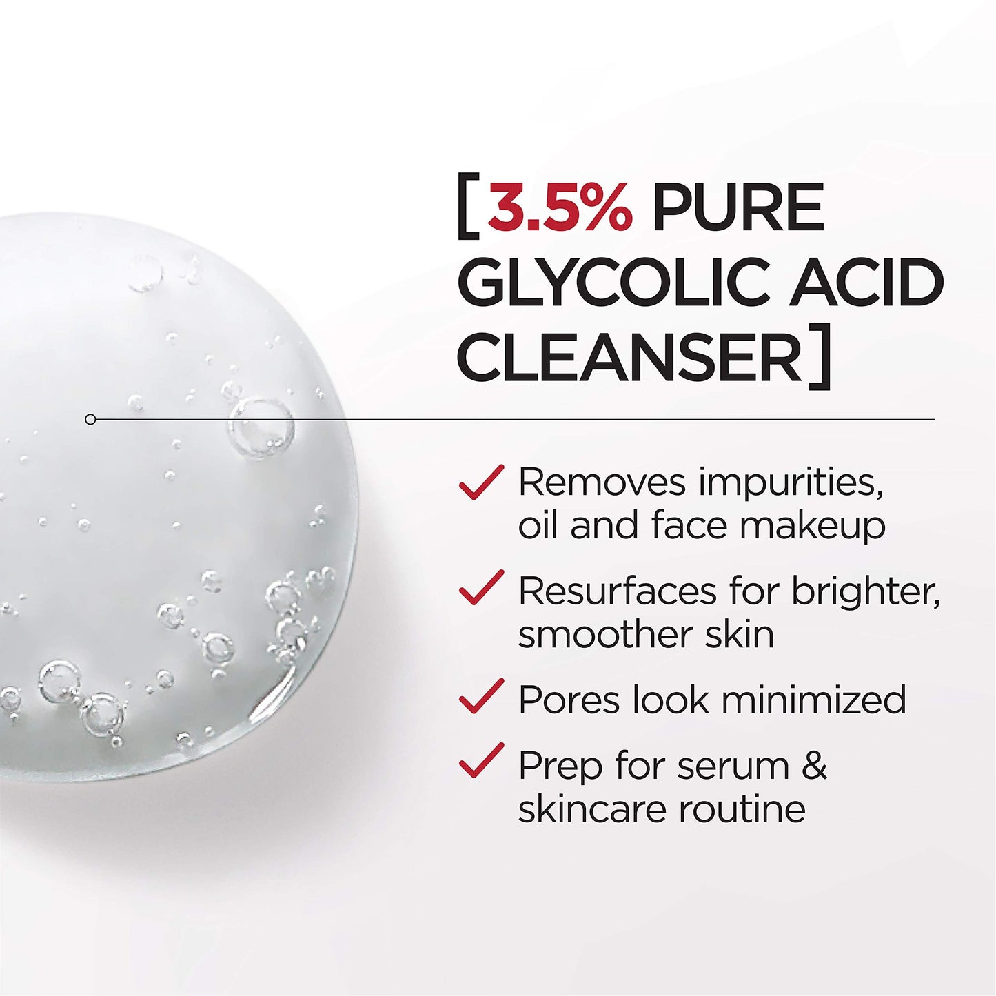 L'Oreal Paris Revitalift 3.5% Pure Glycolic Acid Brightening Cleansing Gel wth Salicylic Acid 6.7 fl oz