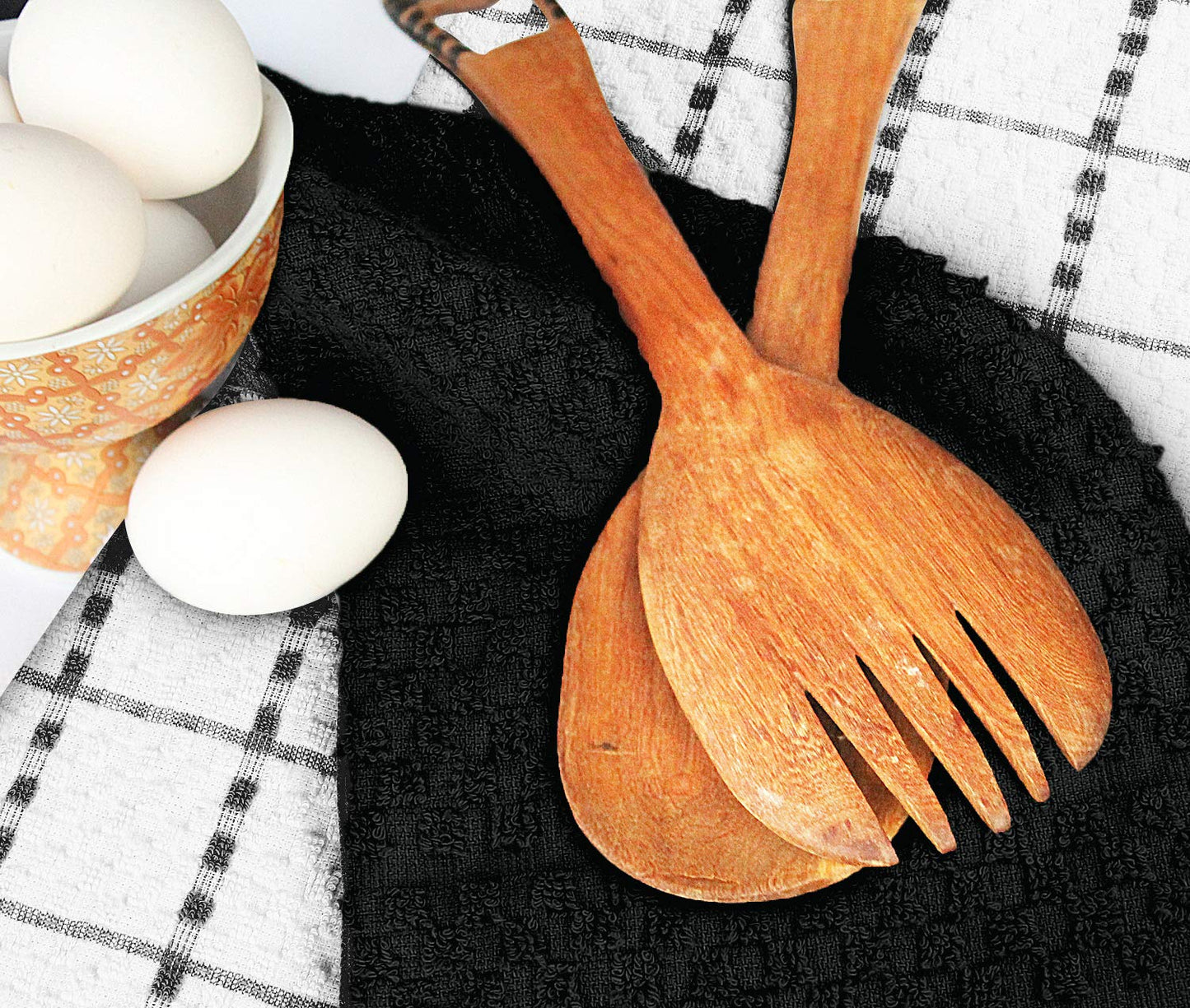 Utopia Towels 12-Pack Kitchen Towels – 15x25” 100% Ring-Spun Cotton, Super Soft & Absorbent Dish, Tea & Bar Towels, Black