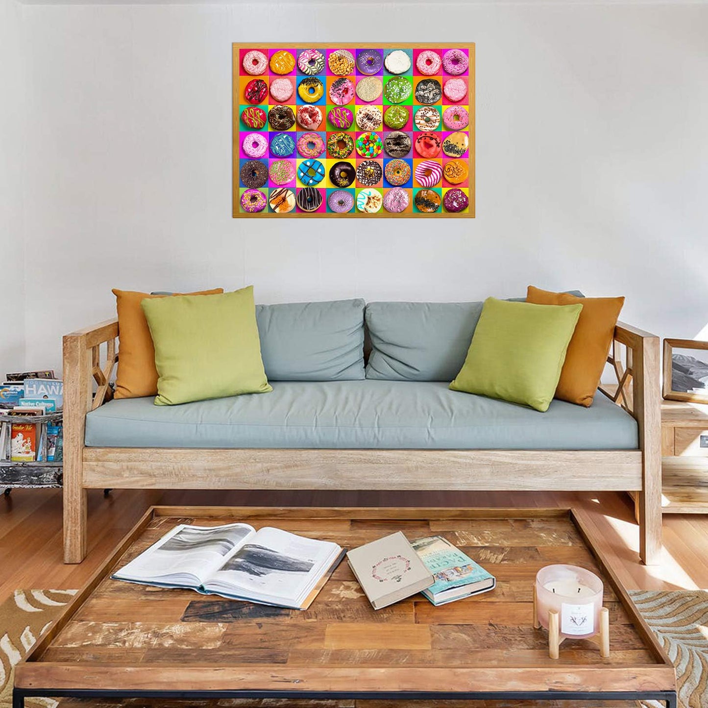 Jigsaw Puzzles 1000 Pieces for Adults, Families (Donuts) Pieces Fit Together Perfectly