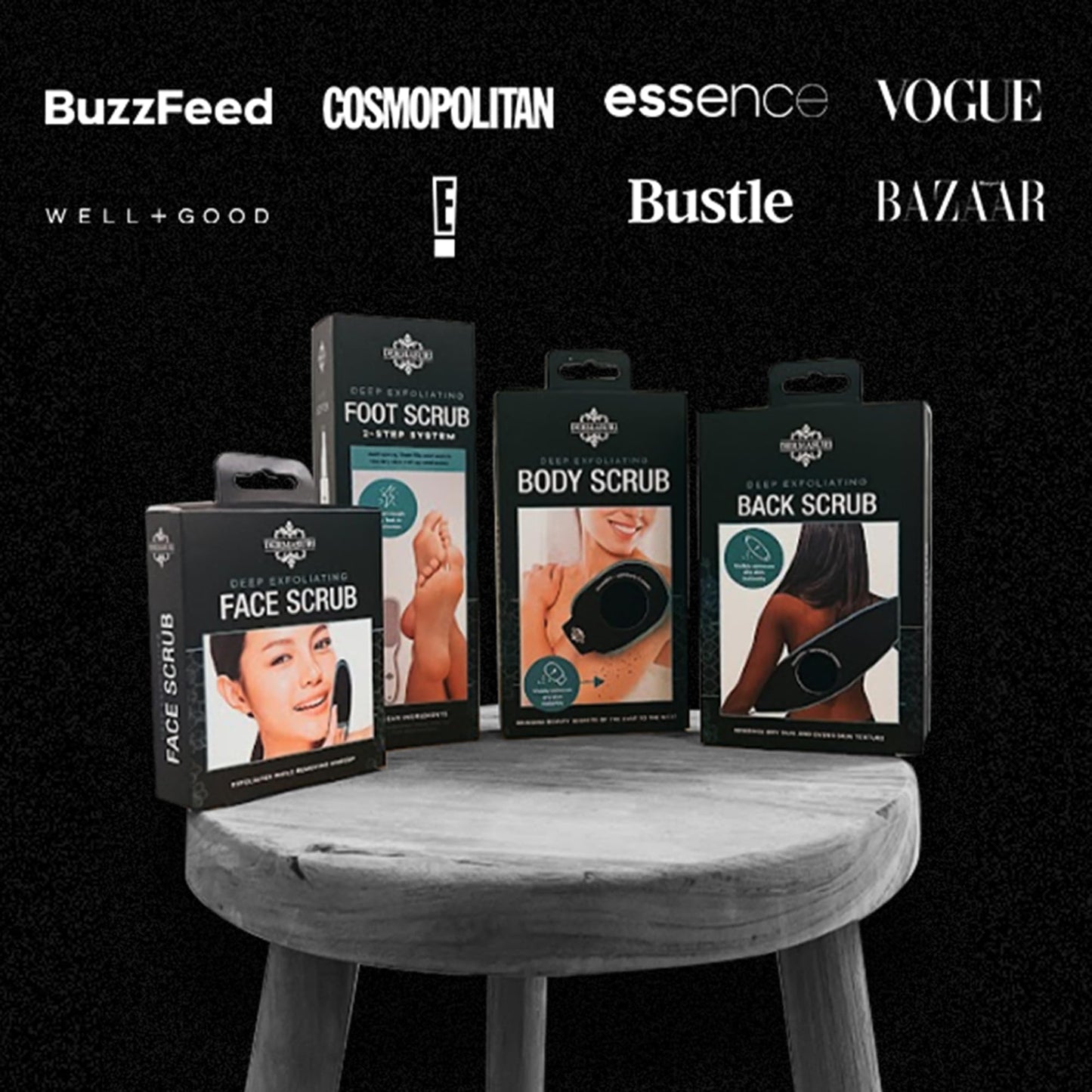 Dermasuri Deep Exfoliating Glove, Korean Body Scrubber Mitt for Dead Skin Removal, Polishing & Keratosis Pilaris Treatment, Shower Skincare, 1-Pack