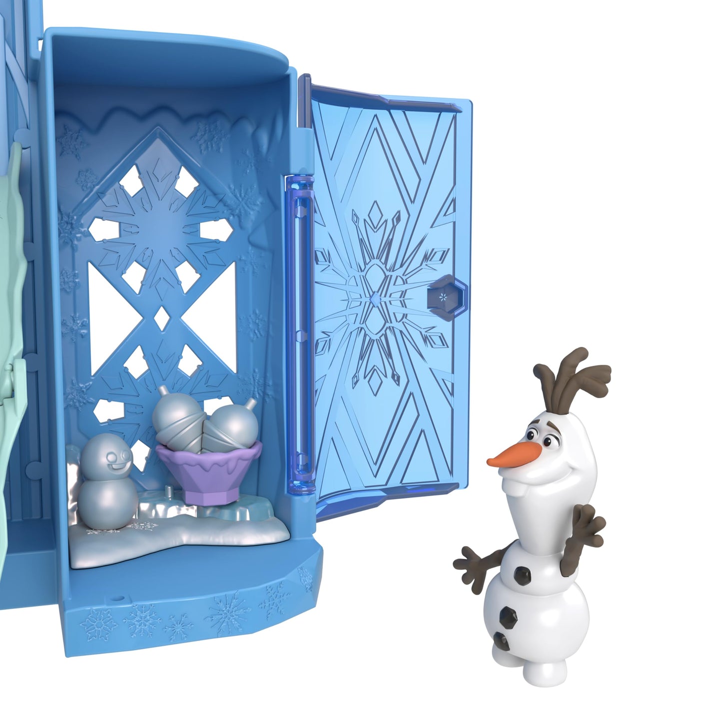 Mattel Disney Princess Storytime Stackers Elsa Ice Palace - Stackable Castle Playset with Small Doll & 8 Pieces, Frozen Inspired
