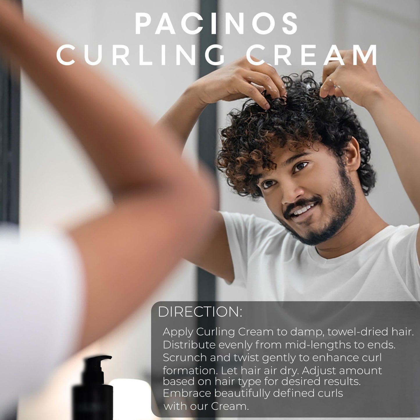 Pacinos Curling Cream - All Day Cream For Curly Hair with Gentle Formula
