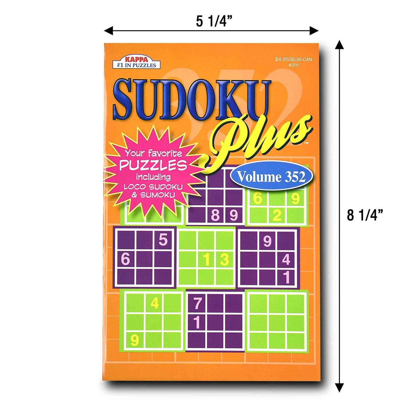 5-Pack Travel-Size Sudoku & Word Search Puzzle Books – 450+ Puzzles, Large Print, Brain Stimulation for Adults & Seniors, 8"x5" Digest
