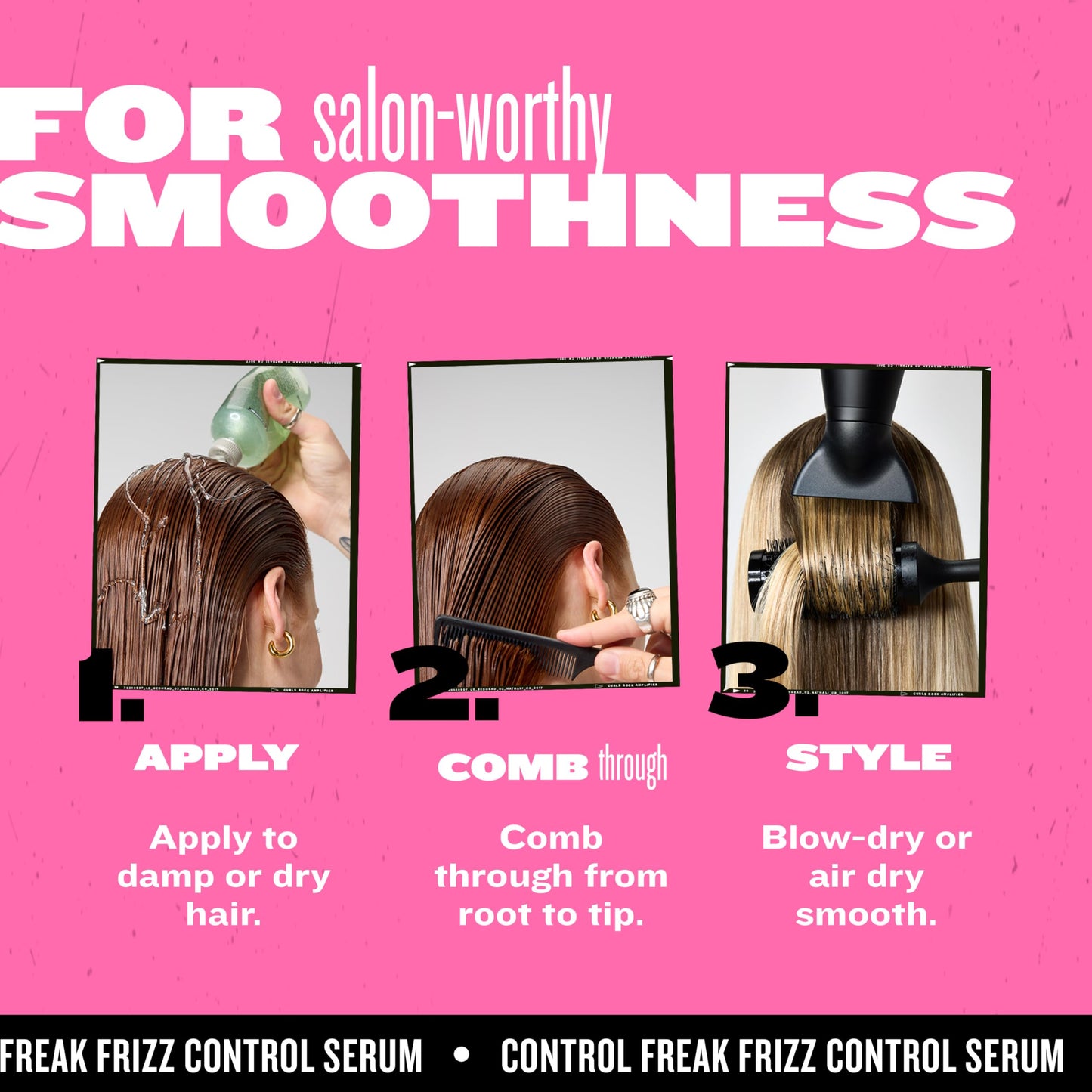 TIGI Hair Serum For Curly or Frizzy Hair Control Freak Hair Care and Straightener 8.62 fl oz