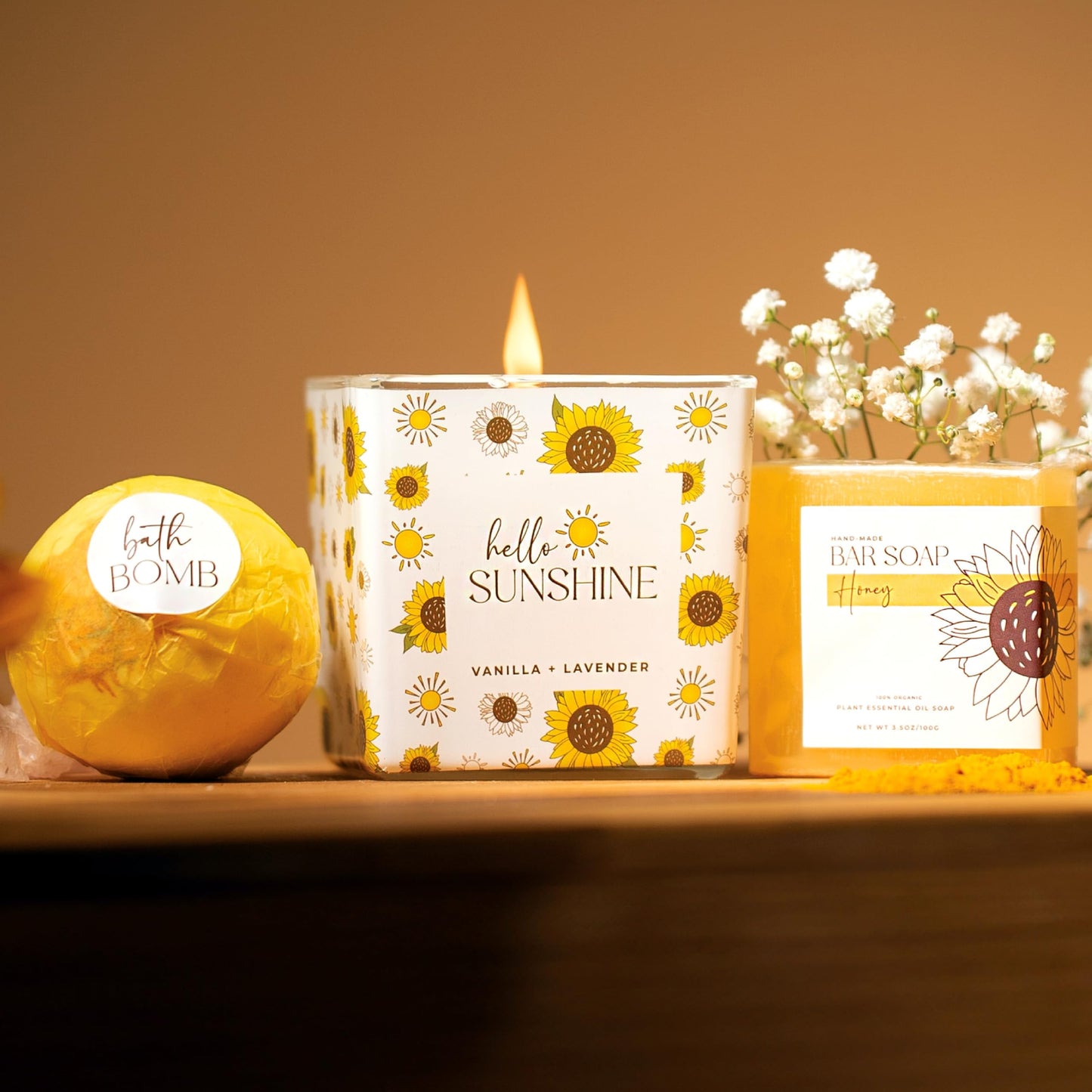 The Love Crate Co Gift Baskets for Women – Unique Birthday, Get Well, Sunflower & Thinking of You Care Packages for Friends