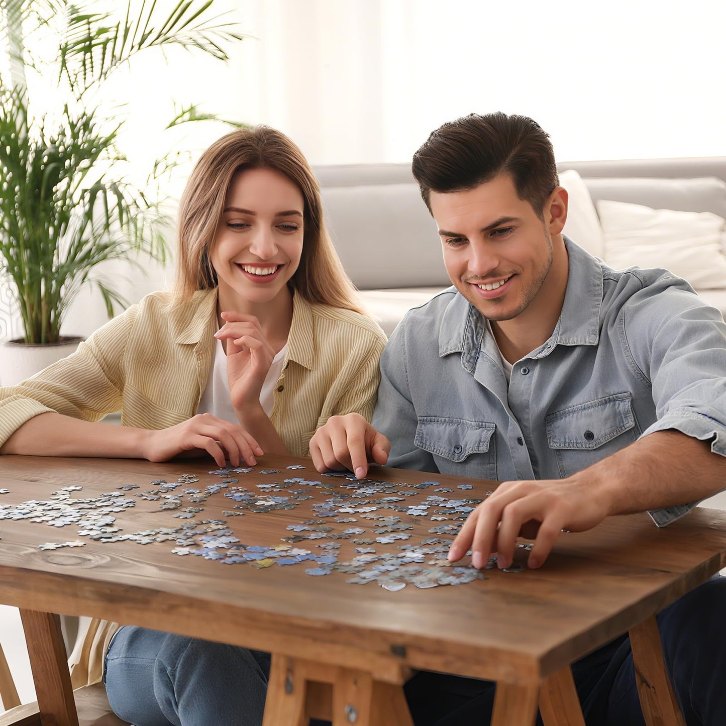 Nattork Jigsaw Puzzle 1000 Pieces for Adults, Halloween Haunted House,Challenging Adult Puzzles for Halloween Decor & Gift